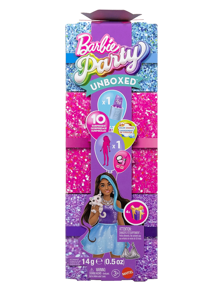 Barbie - BARBIE PARTY UNBOXED BARBIE PURPLE - nukud - multi color - 0