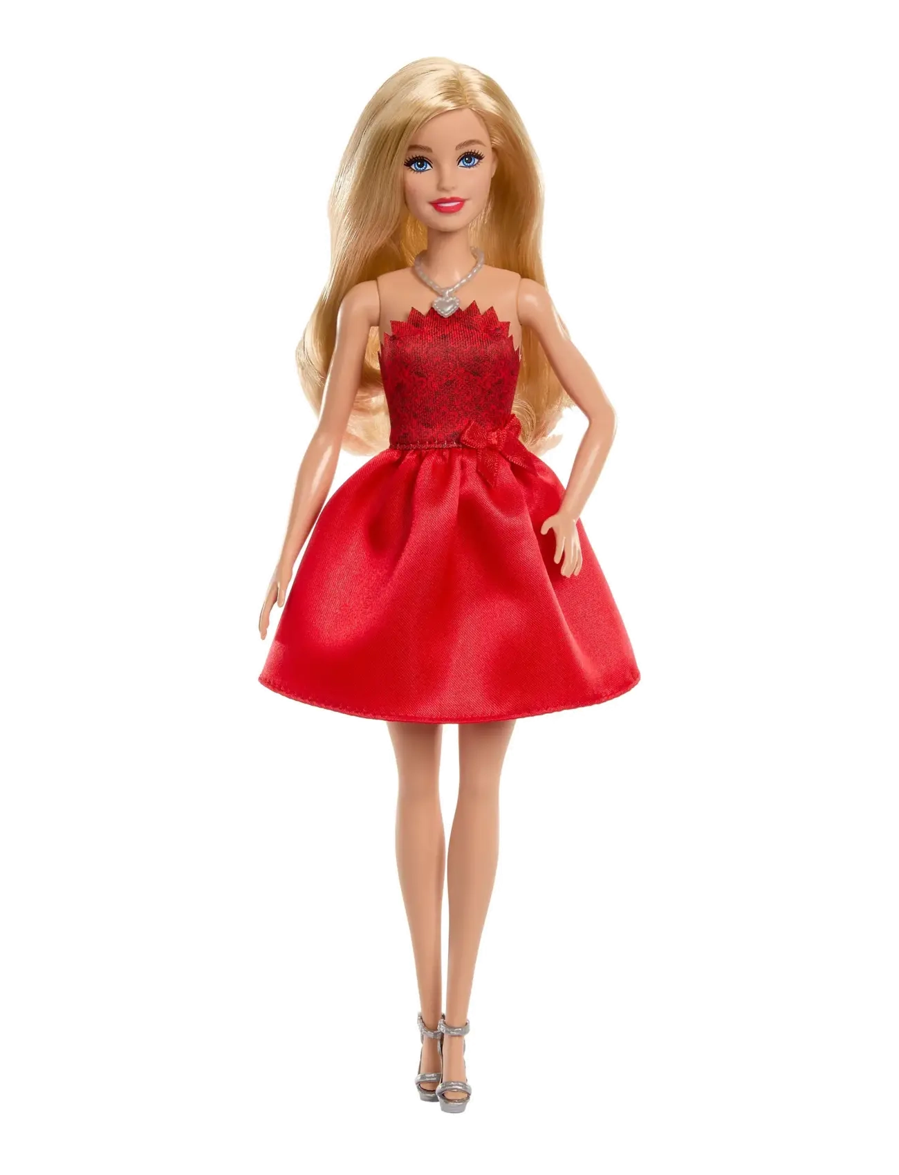 Barbie - Mattel 80th Anniversary Ruby-Red Celebration Fashion Doll Wearing Red Dress with Accessories - laveste priser - multi color - 1