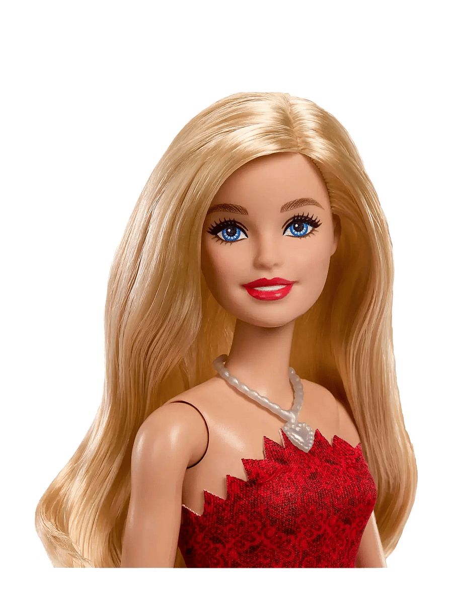 Barbie - Mattel 80th Anniversary Ruby-Red Celebration Fashion Doll Wearing Red Dress with Accessories - puppen - multi color - 3