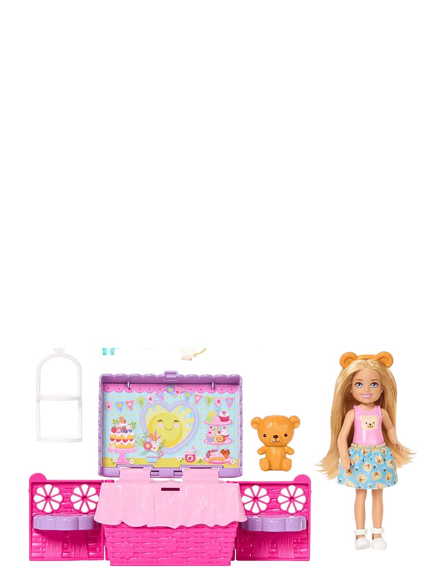 Barbie - Chelsea Family & Friends Club Pop-Up Tea Party Playset with Small Doll & 10+ Accessories - spiel-sets - multicolor - 1