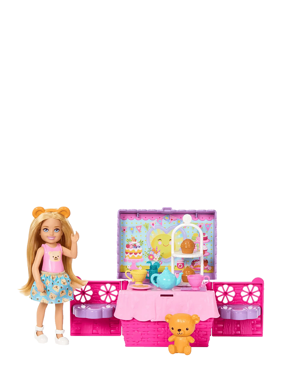 Barbie - Chelsea Family & Friends Club Pop-Up Tea Party Playset with Small Doll & 10+ Accessories - spiel-sets - multicolor - 4