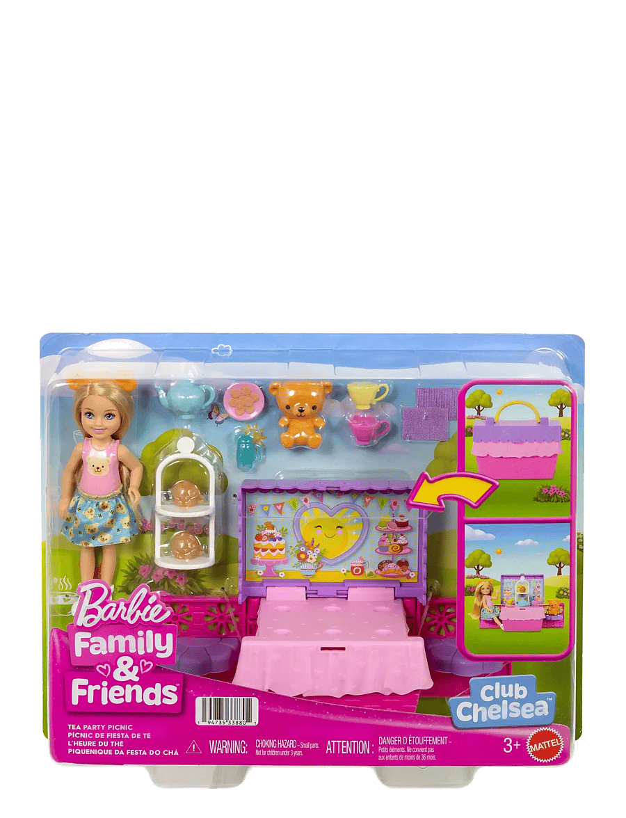 Barbie - Chelsea Family & Friends Club Pop-Up Tea Party Playset with Small Doll & 10+ Accessories - spiel-sets - multicolor - 5