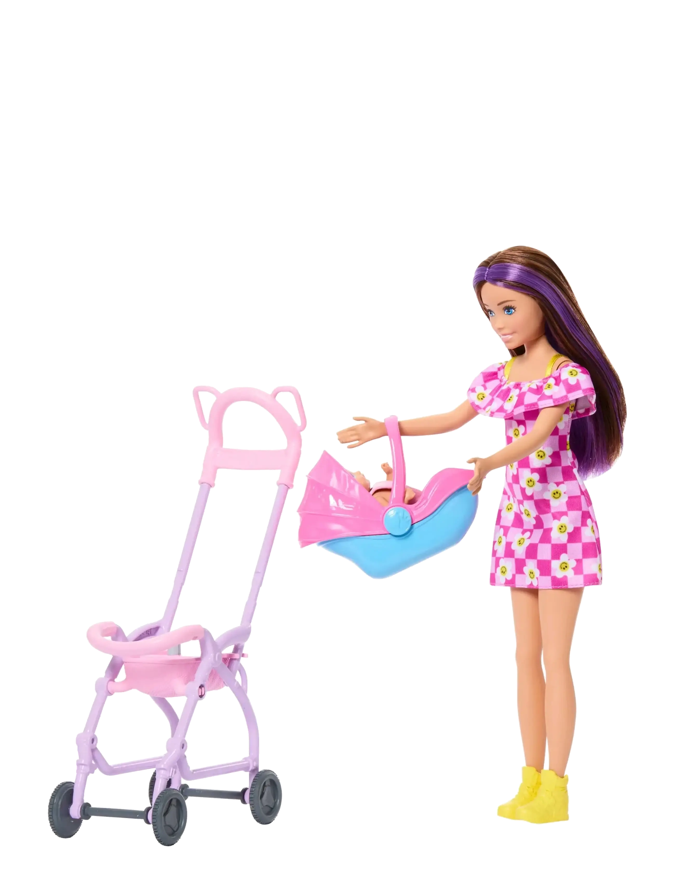 Barbie - Skipper Babysitters Inc. Playset with Skipper Doll, Baby Doll, Stroller & 7 Accessories - multicolor - 2