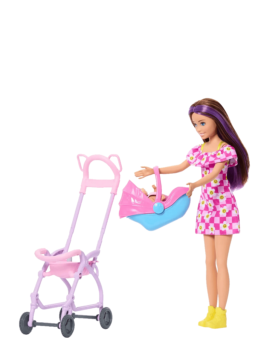 Barbie - Skipper Babysitters Inc. Playset with Skipper Doll, Baby Doll, Stroller & 7 Accessories - multicolor - 2