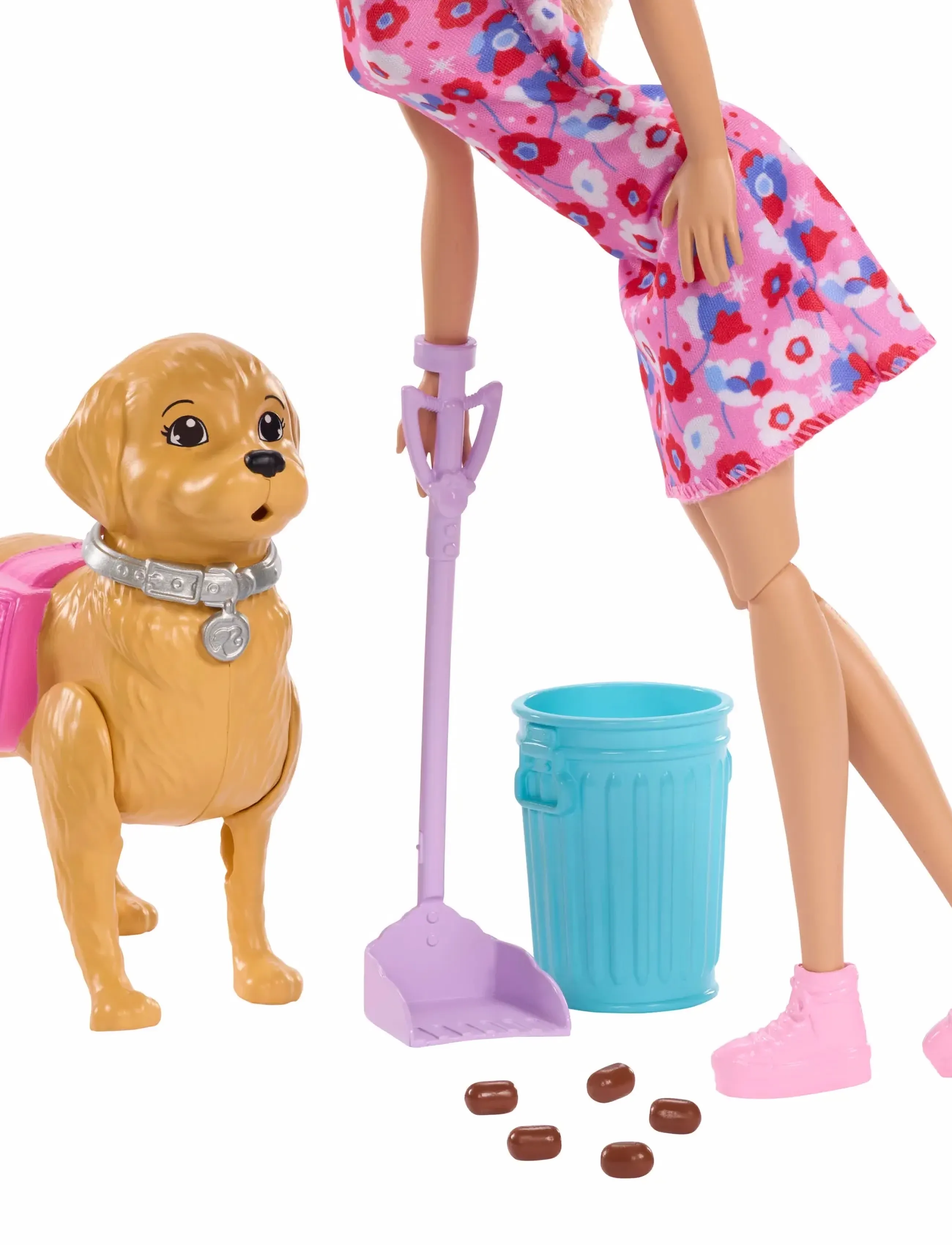 Barbie - “Malibu” Walk & Potty Pup Toy Set - multicolor - 4