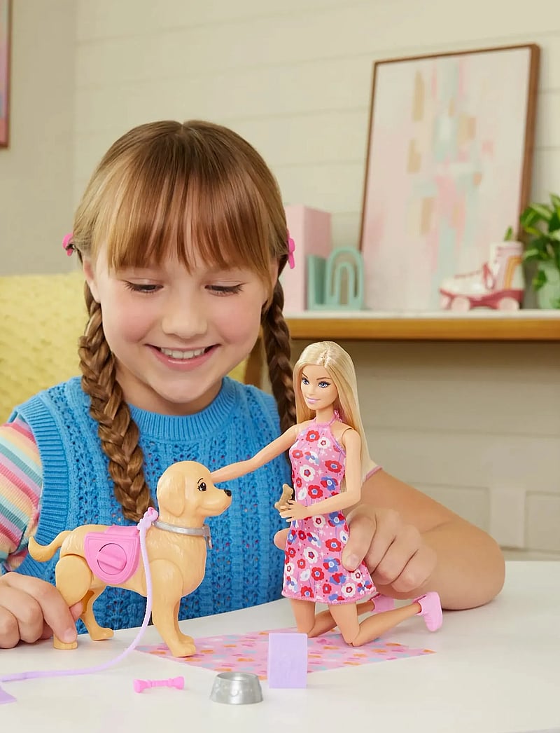 Barbie - “Malibu” Walk & Potty Pup Toy Set - puppen - multicolor - 5