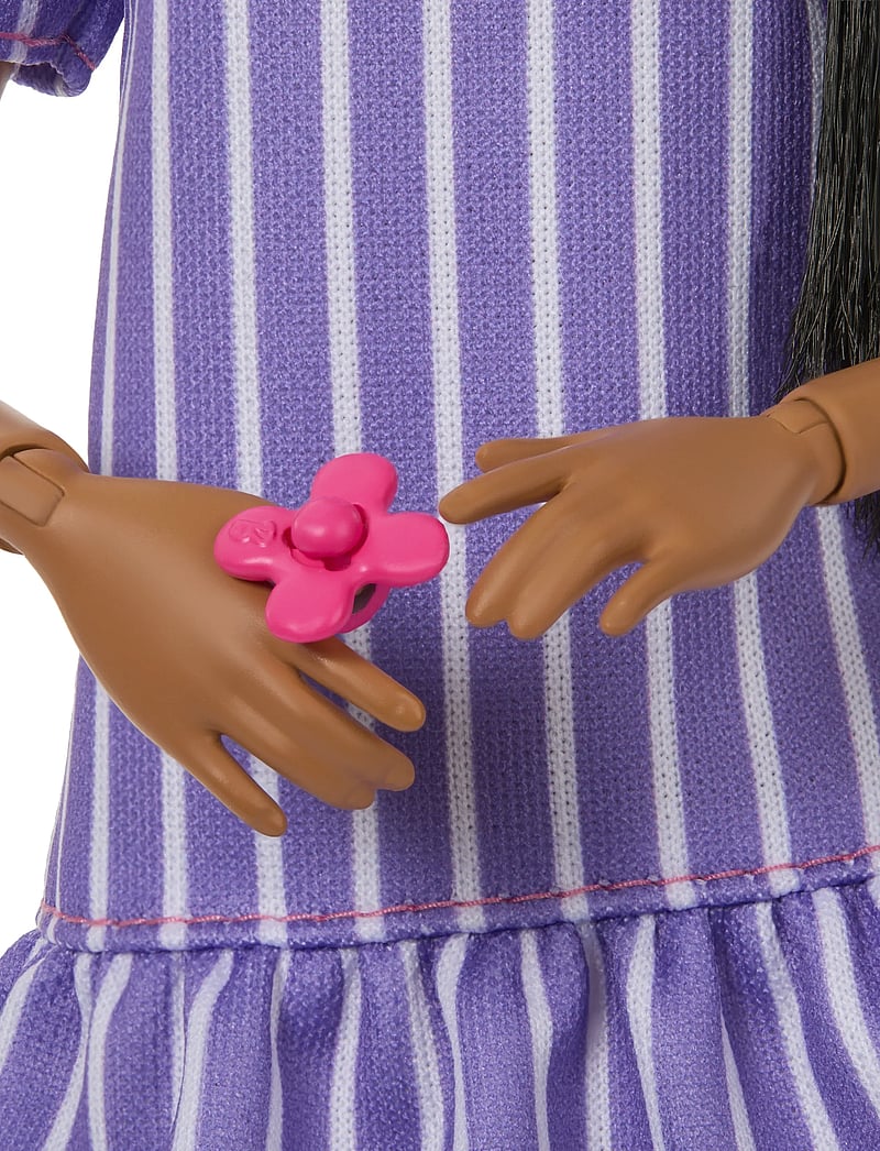 Barbie - Fashionistas Doll #245 in Purple Striped Dress, Autistic with Accessories - puppen - multicolor - 5