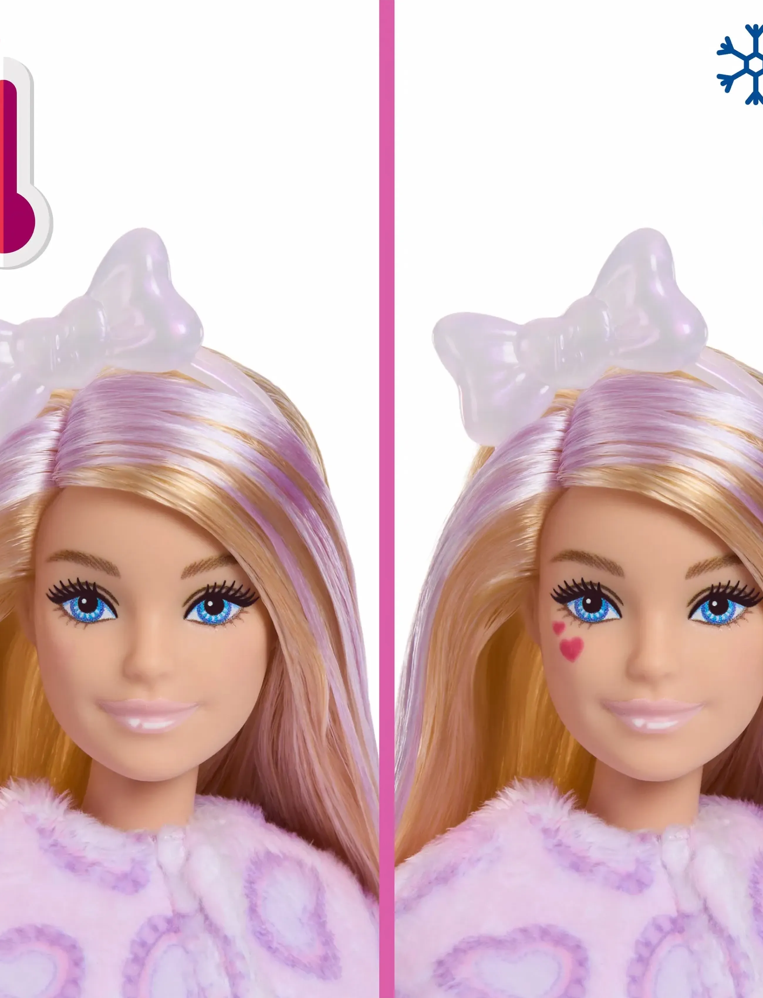 Barbie - Cutie Reveal Doll & Accessories, Cuddly Series Kitten with 10 Surprises - dukker - multicolor - 4