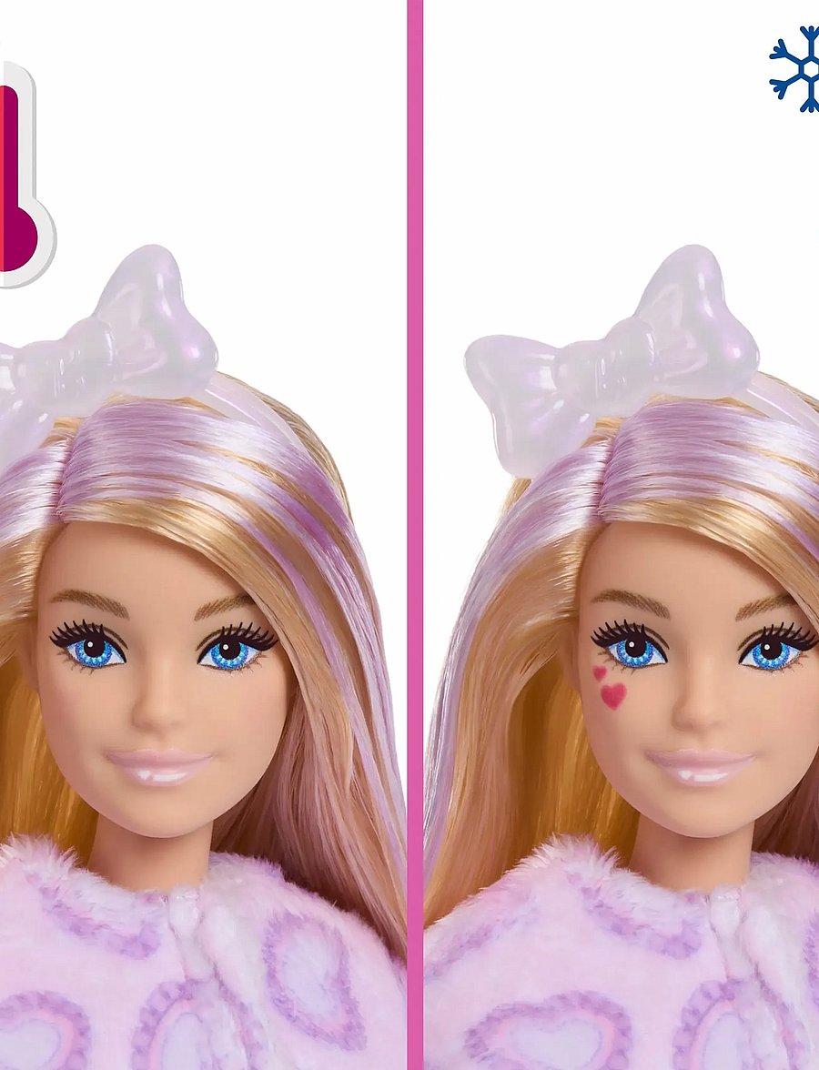 Barbie - Cutie Reveal Doll & Accessories, Cuddly Series Kitten with 10 Surprises - puppen - multicolor - 4