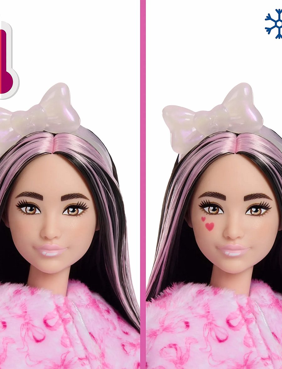 Barbie - Cutie Reveal Doll & Accessories, Cuddly Series Lamb with 10 Surprises - puppen - multicolor - 4