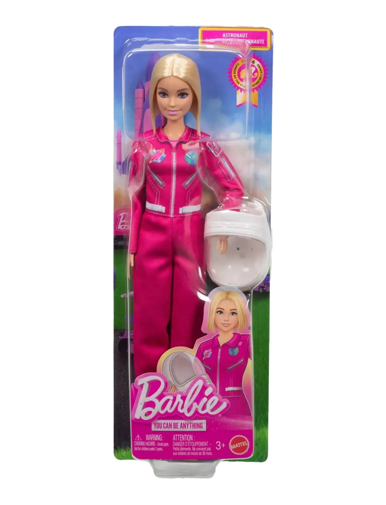 Barbie - Careers Astronaut Doll & Accessory, Fashion Doll Wearing Removable Spacesuit with Helmet - puppen - multicolor - 2