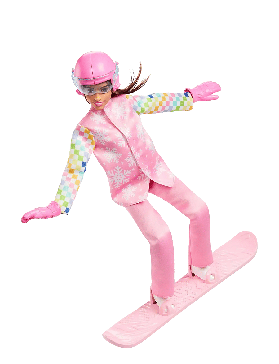 Barbie - Careers Snowboarder Doll in Pink Jacket with 10+ Accessories Including Color-Change Snowboard - puppen - multicolor - 2