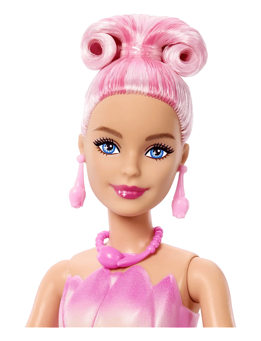 Barbie - Petal Pop Scented Fashion Doll with Pink Tulip Dress, Reveal Accessories like Bunny & More - puppen - multicolor - 3
