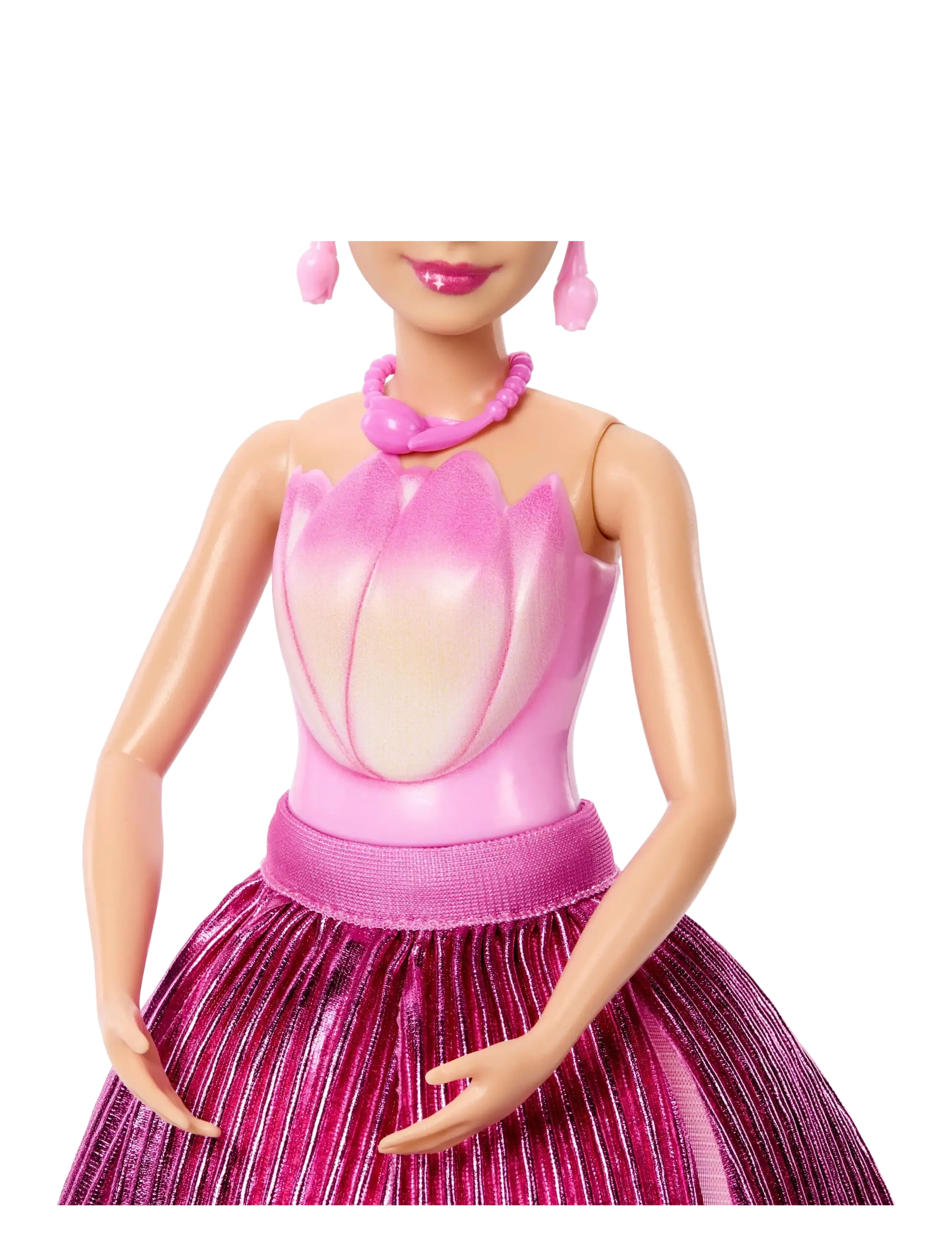 Barbie - Petal Pop Scented Fashion Doll with Pink Tulip Dress, Reveal Accessories like Bunny & More - dukker - multicolor - 4