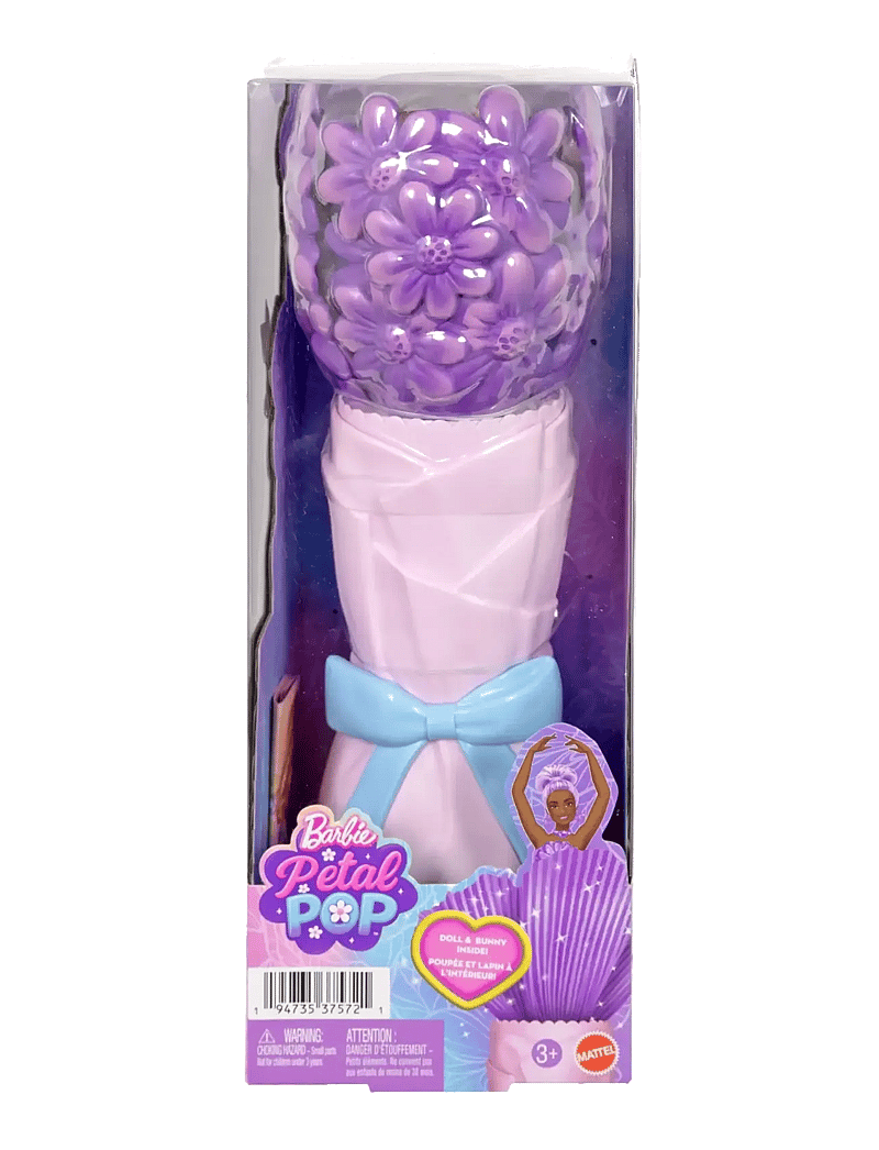Barbie - Petal Pop Scented Fashion Doll with Purple Dress, Reveal Accessories like Bunny & More - puppen - multicolor - 2