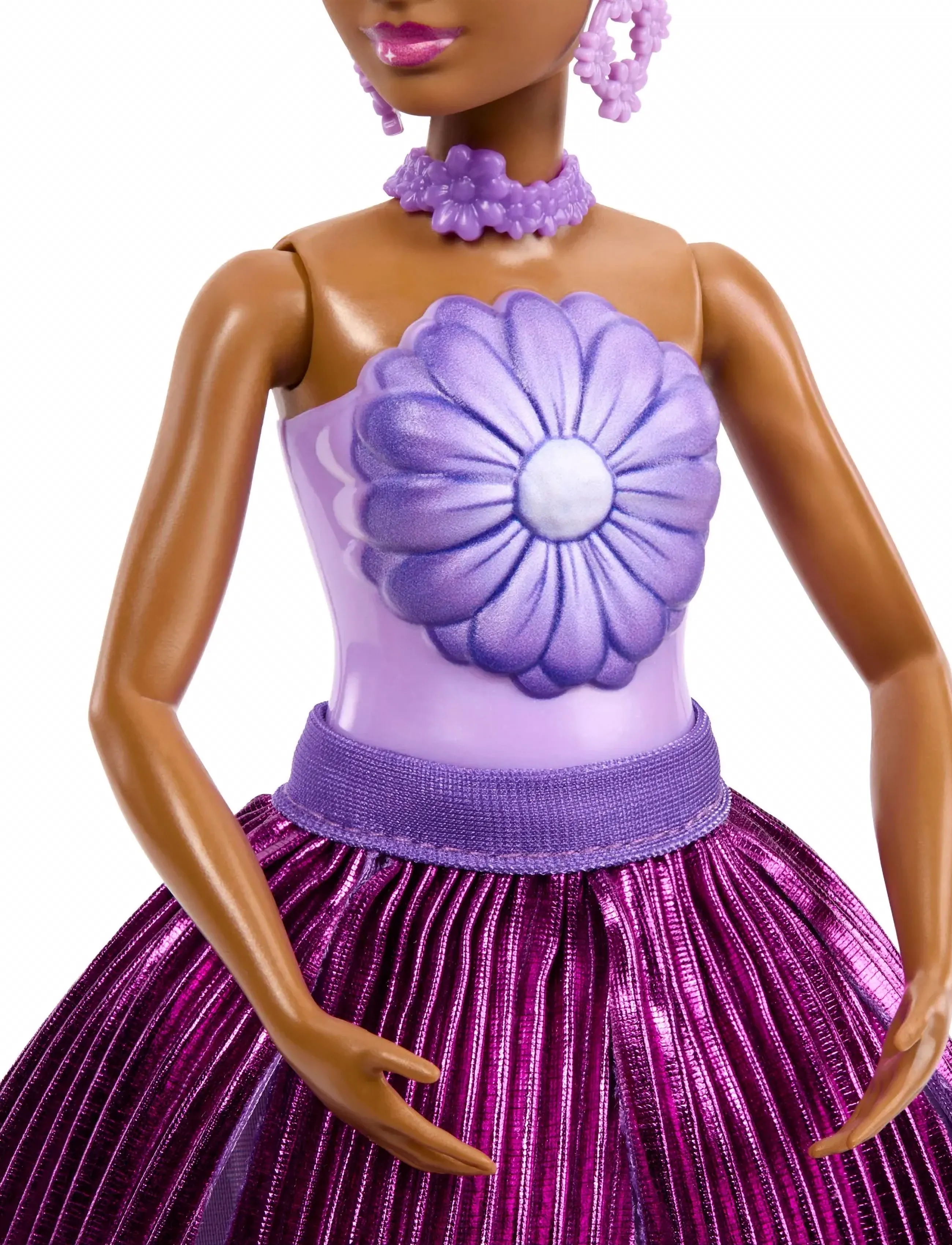 Barbie - Petal Pop Scented Fashion Doll with Purple Dress, Reveal Accessories like Bunny & More - dukker - multicolor - 4