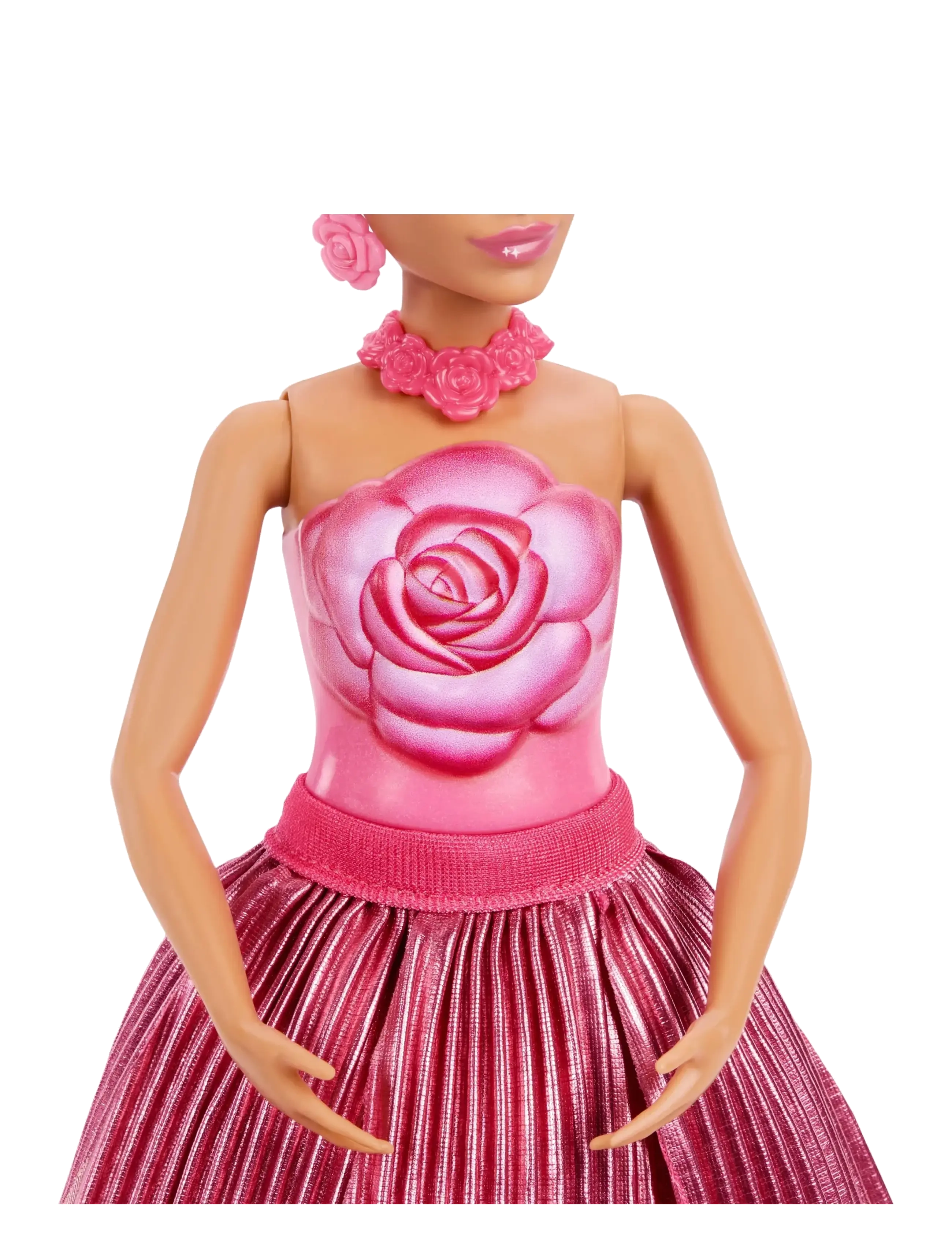 Barbie - Petal Pop Scented Fashion Doll with Rose Dress, Reveal Accessories like Bunny & More - puppen - multicolor - 3