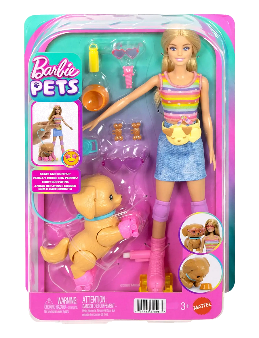 Barbie - BARBIE Skate and Run Pup Doll and Accessories - dukker - multicolor - 1