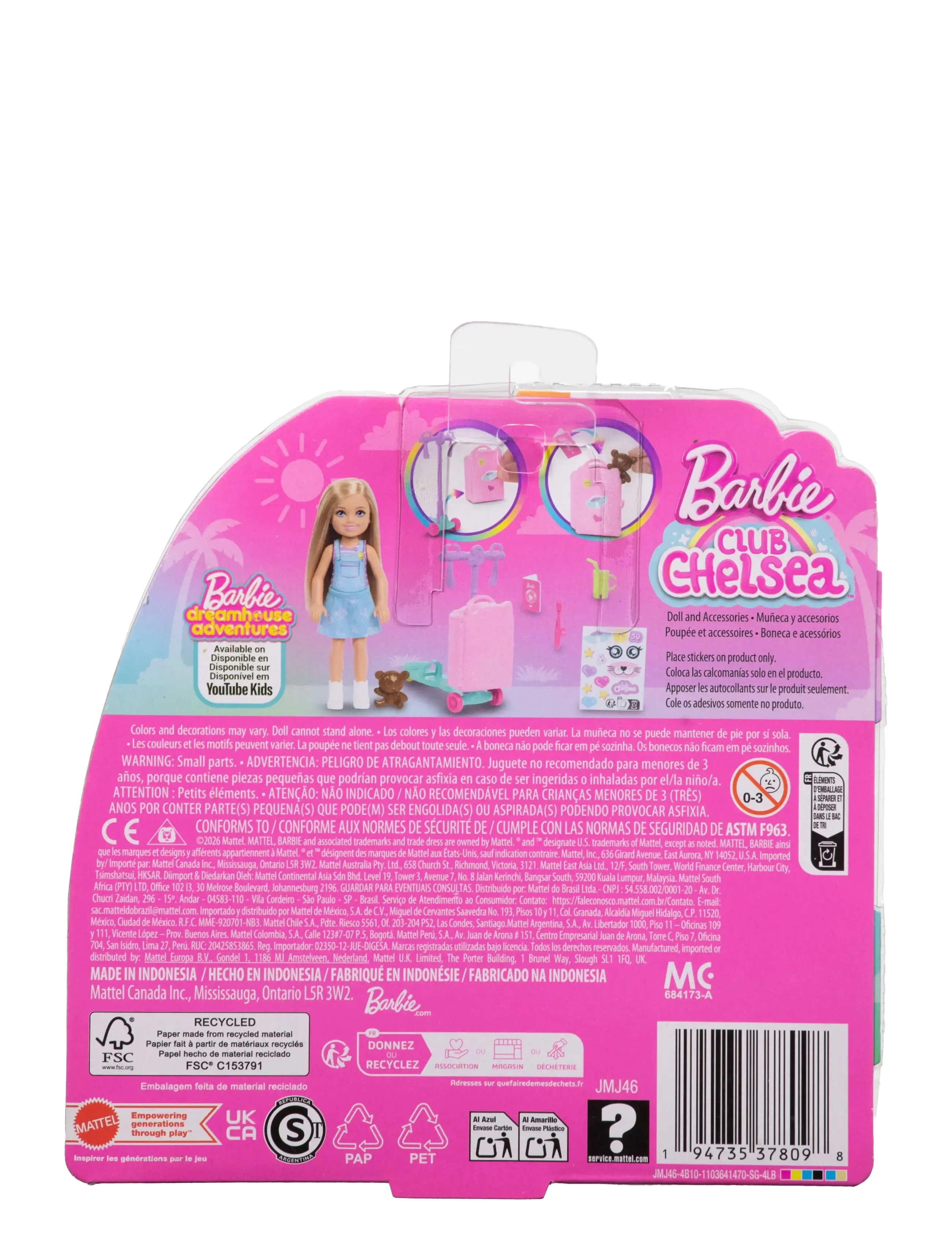 Barbie - BARBIE CLUB CHELSEA Doll & Accessories - multicolor - 2