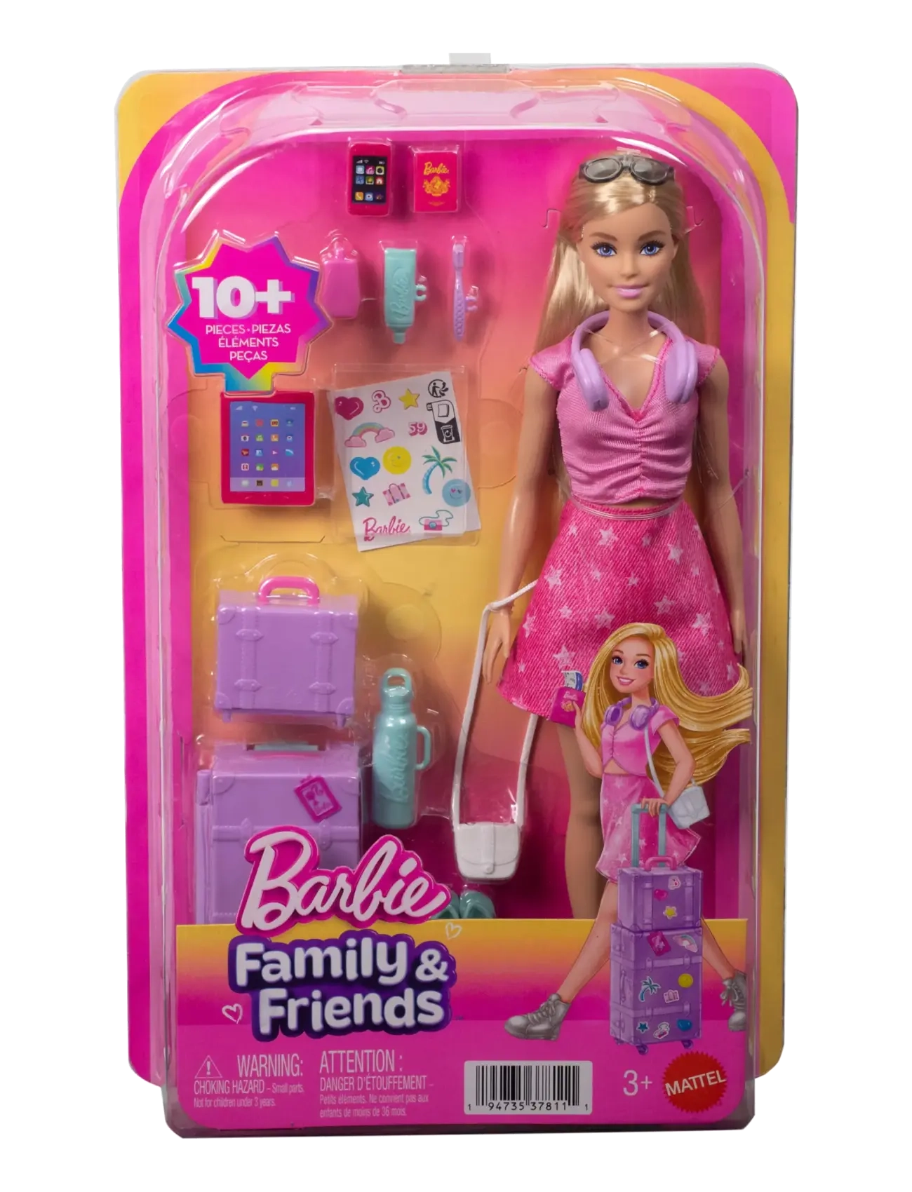 Barbie - BARBIE Family & Friends BARBIE "MALIBU" Doll & Accessories - dukker - multicolor - 2