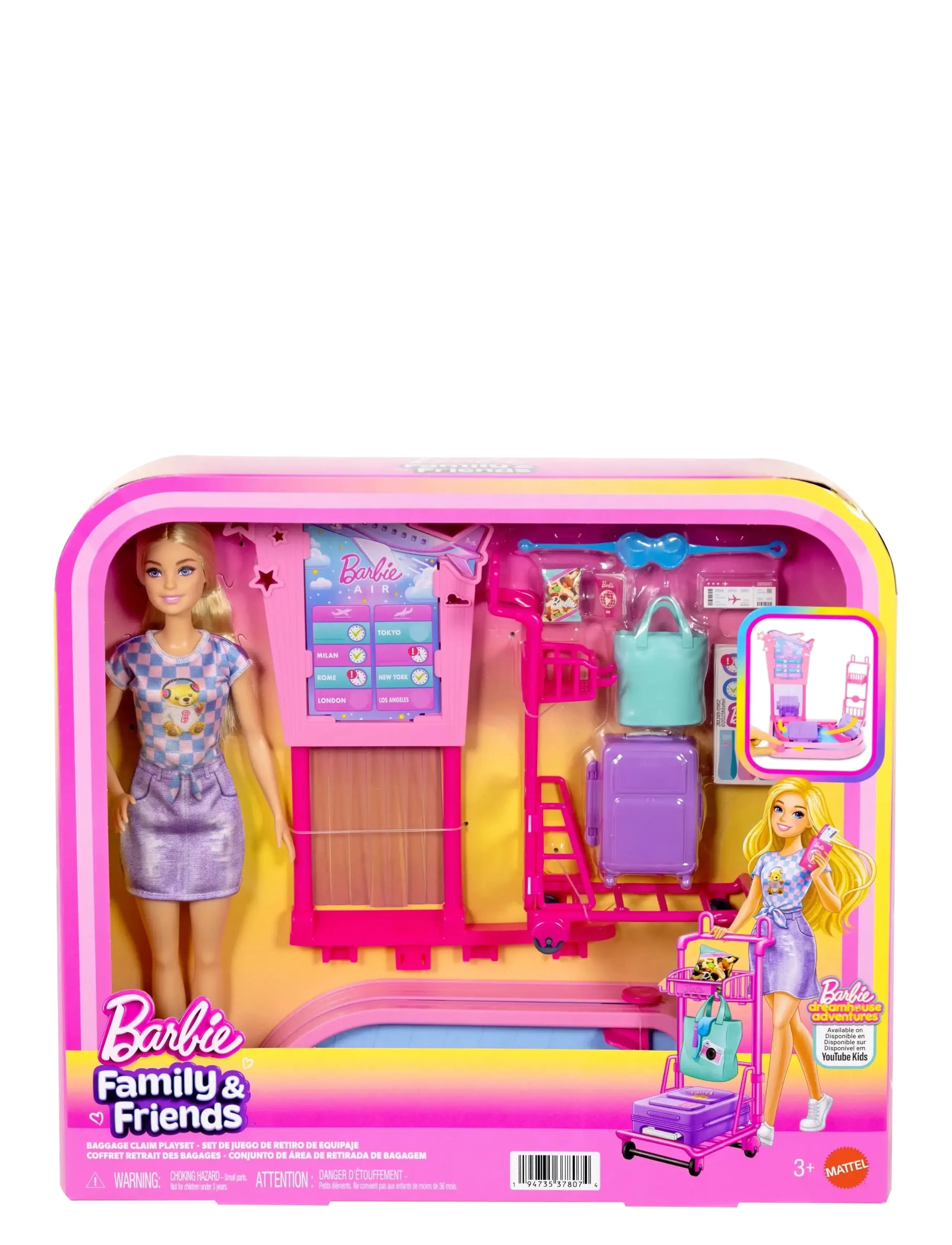 Barbie - BARBIE Family & Friends Baggage Claim Playset - spiel-sets - multi color - 1