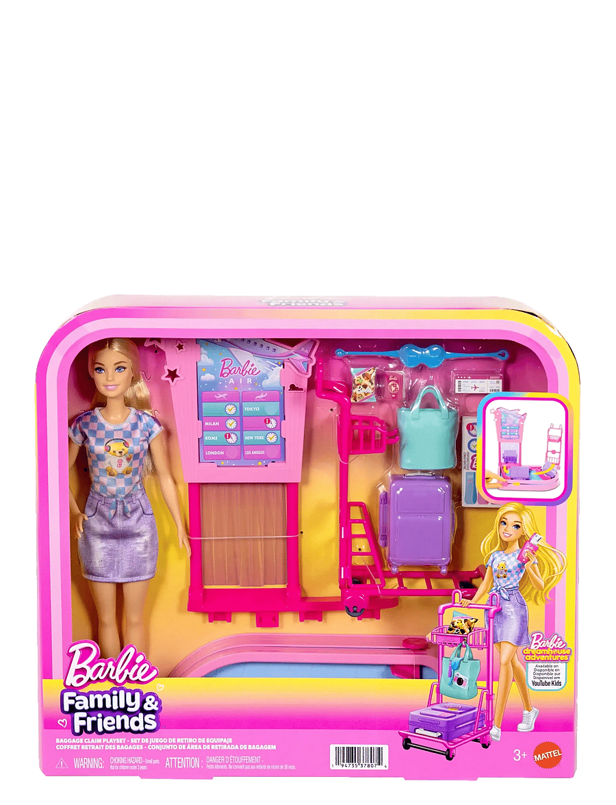Barbie - BARBIE Family & Friends Baggage Claim Playset - spiel-sets - multi color - 1
