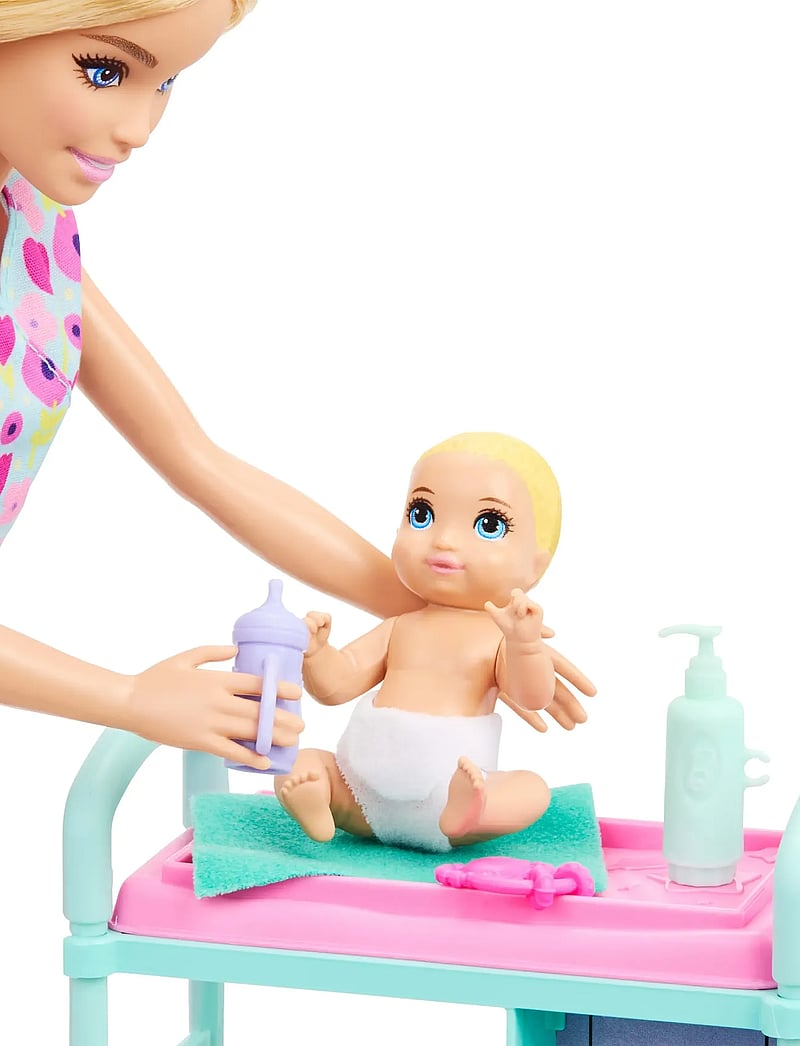 Barbie - Careers Baby Doctor Playset with Blonde Fashion Doll, 2 Baby Dolls, Exam Table & Accessories - dukker - multicolor - 4