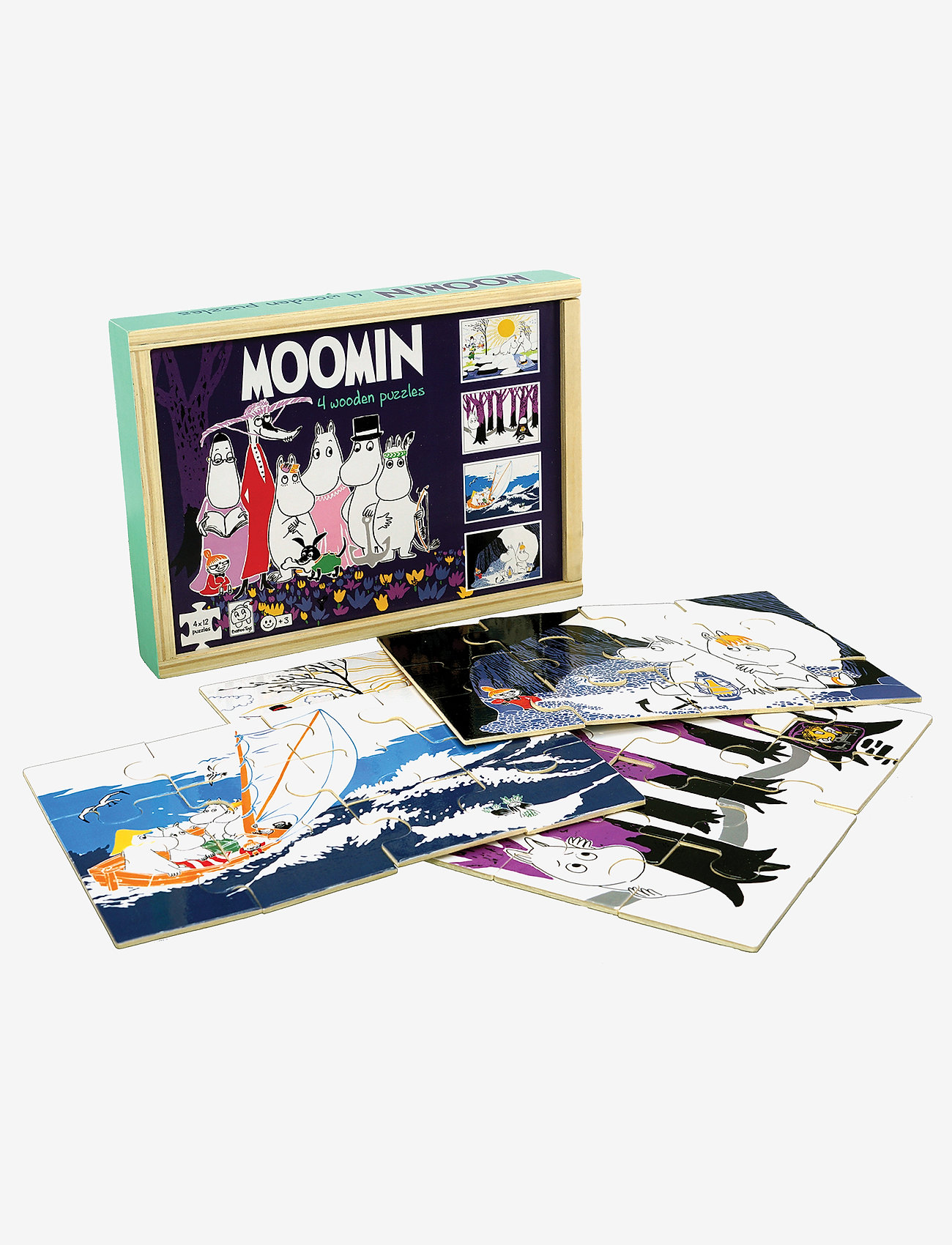 MUMIN - Moomin - 4 wooden puzzles - Tammy - multiple color - 1