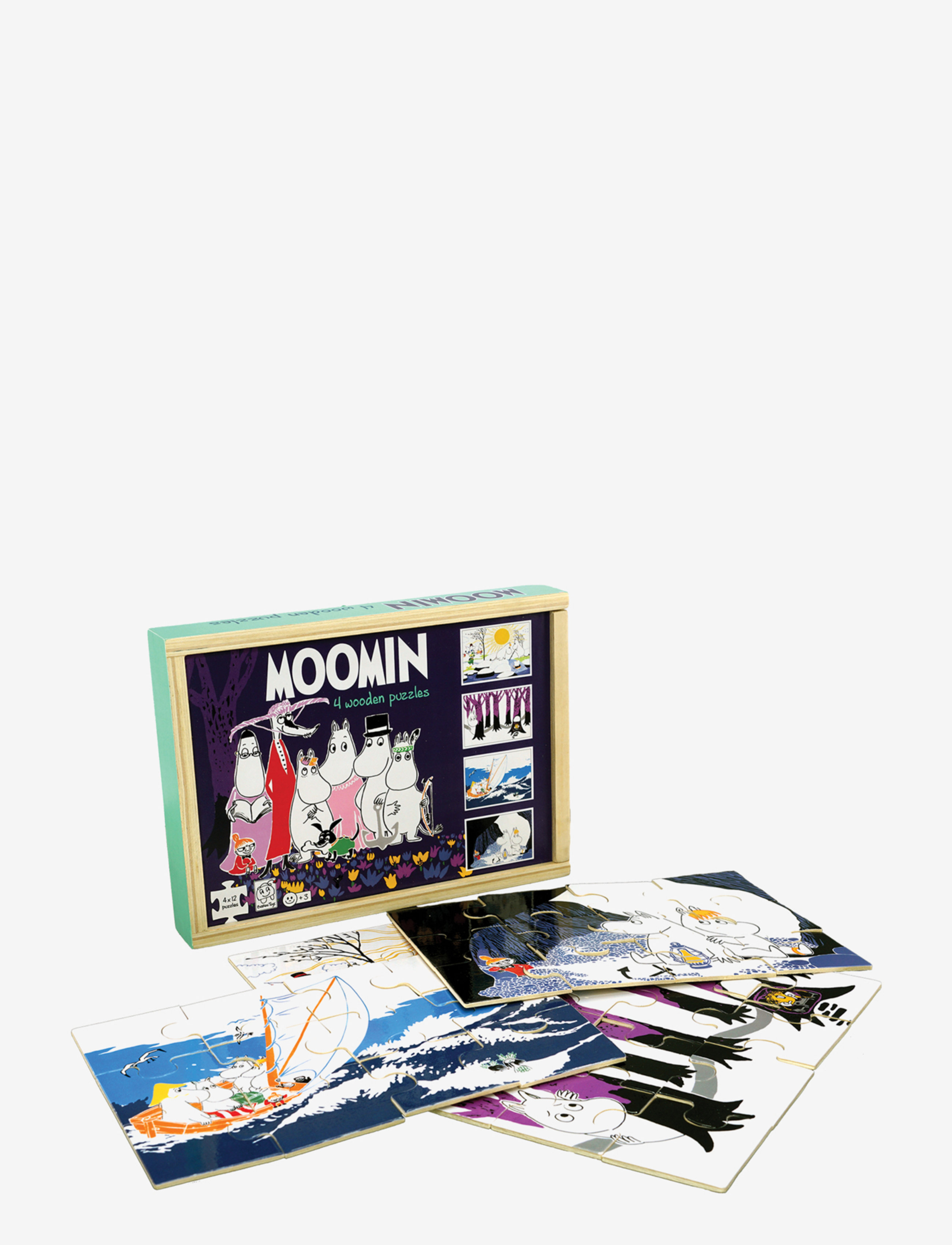 Moomin - 4 wooden puzzles - Tammy - MULTIPLE COLOR