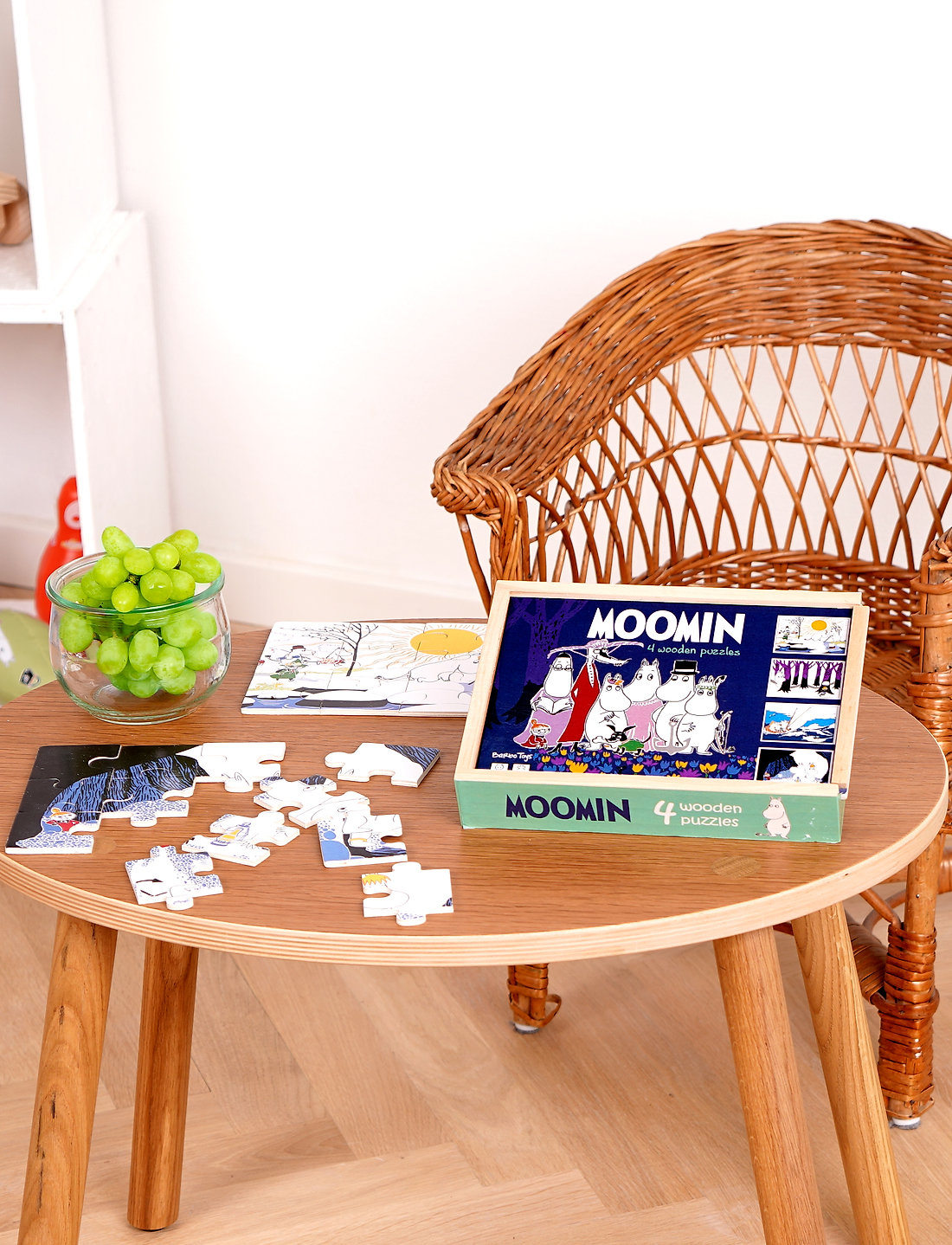 Muumitrollid - Moomin - 4 wooden puzzles - Tammy - puidust pusled - multiple color - 0