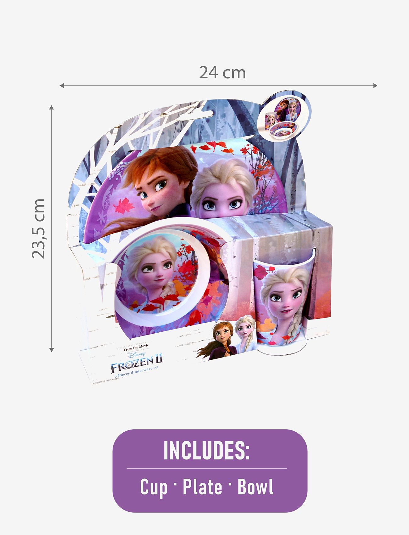 Frozen - FROZEN - 3 pcs mealtime set - zestawy obiadowe - multiple color - 2