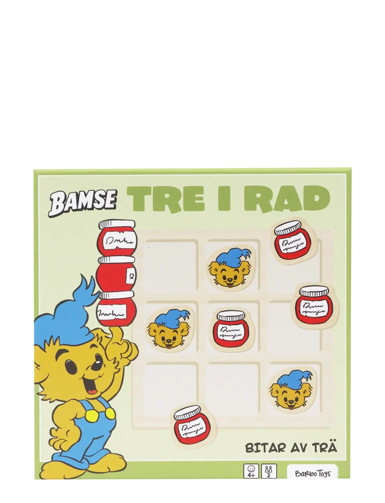 Bamse - Bamse - Tic Tac Toe - tre i rad - multiple color - 3