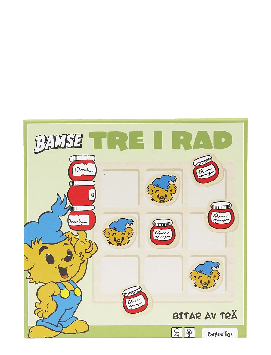 Bamse - Bamse - Tic Tac Toe - tre i rad - multiple color - 3