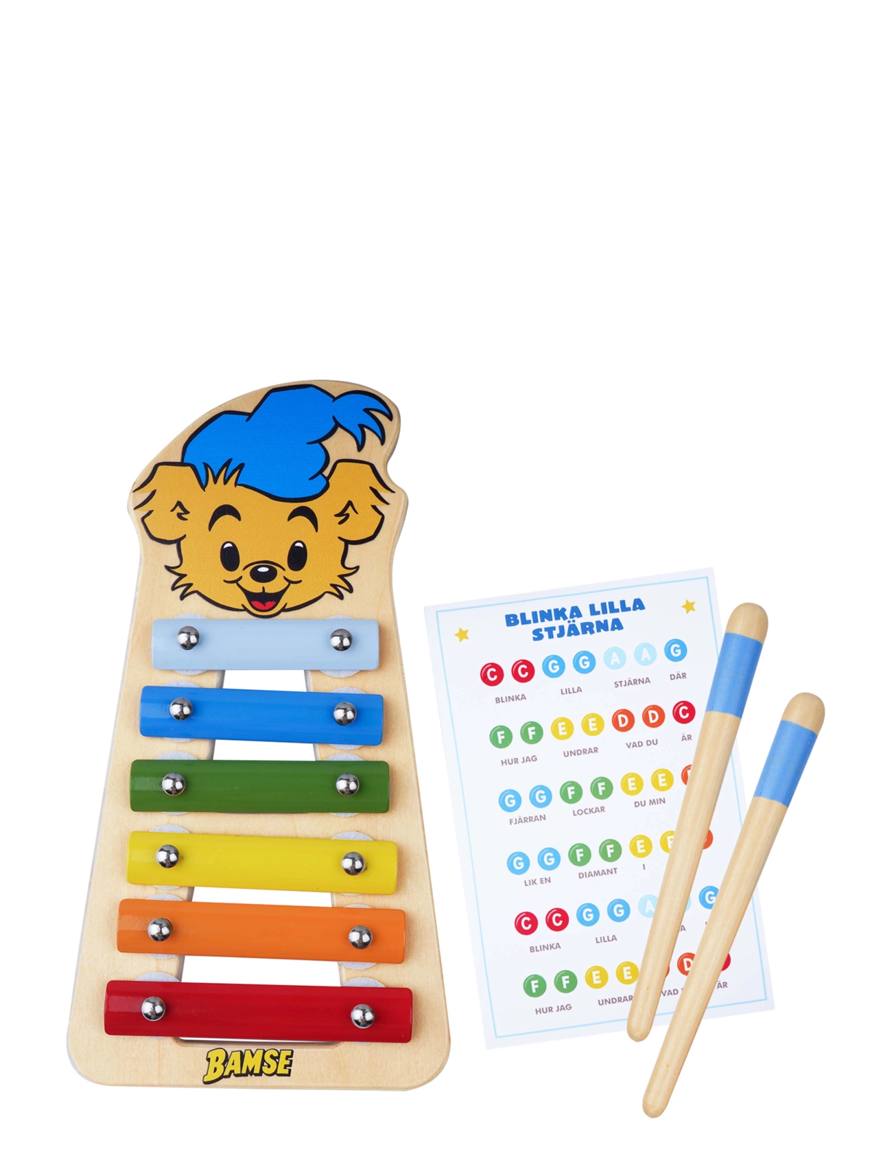 Bamse - Bamse - Xylophone - musikinstrument - multiple color - 3