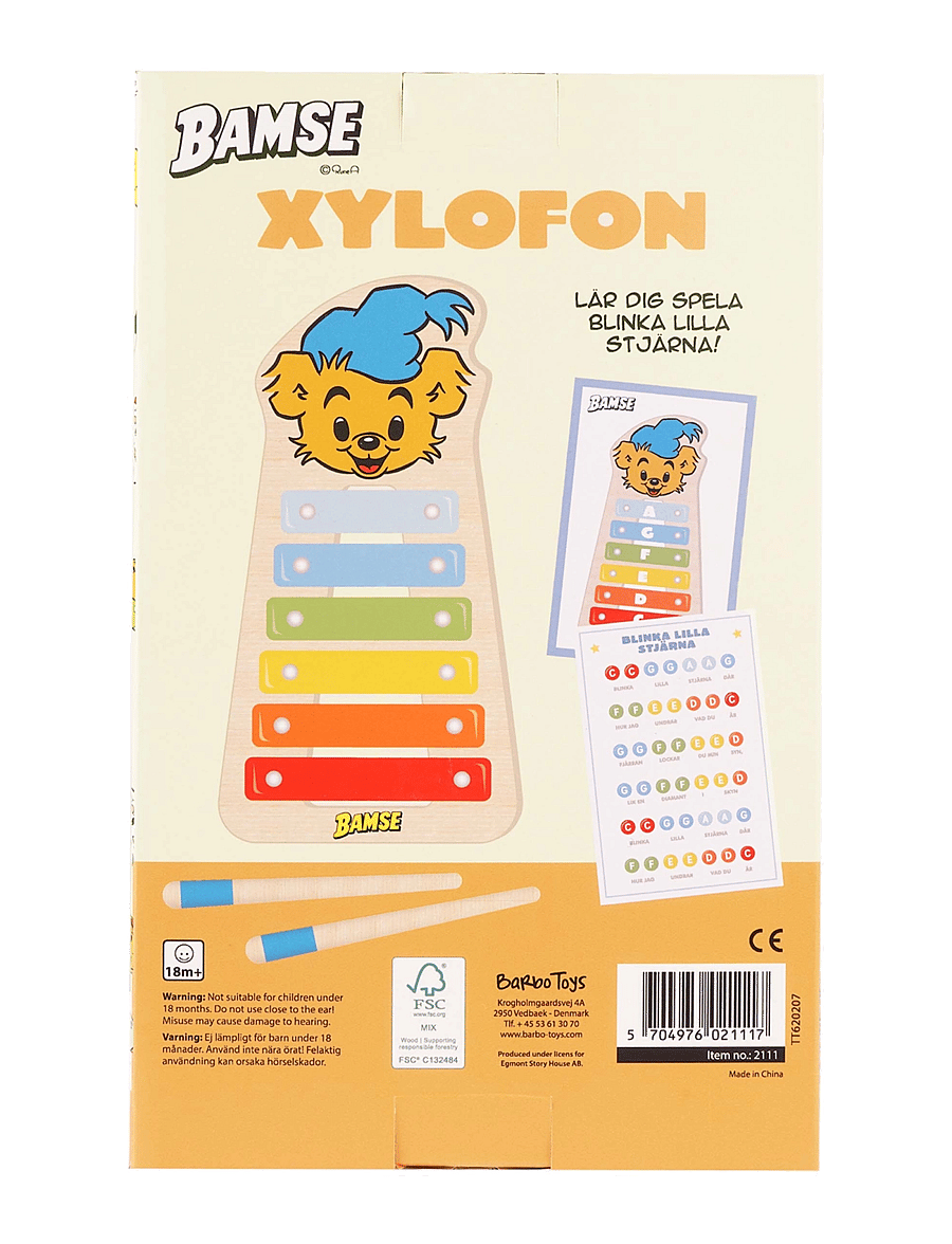 Bamse - Bamse - Xylophone - musikinstrument - multiple color - 5