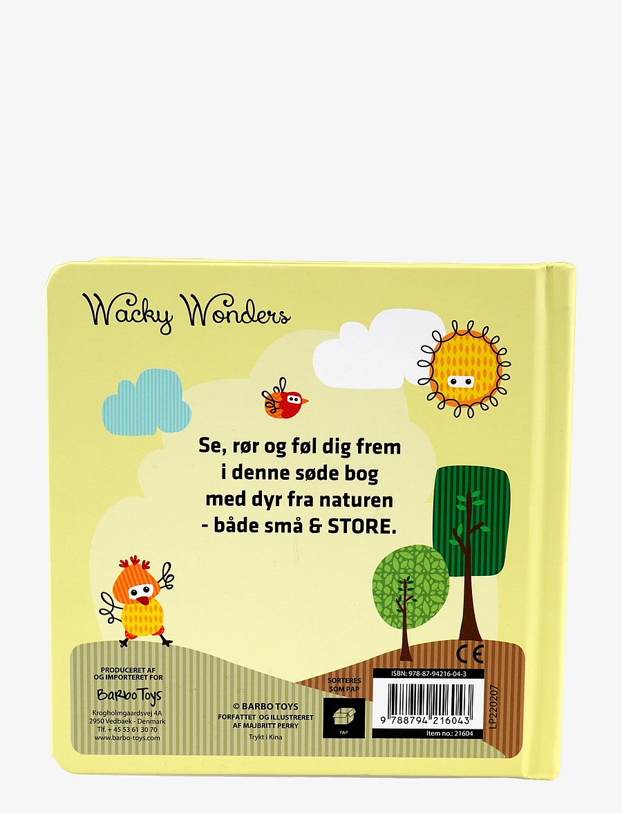 Barbo Toys - Se, Rør og Føl - Wacky Wonders Dyrevenner - DK - beebiraamatud - 1016 - 2
