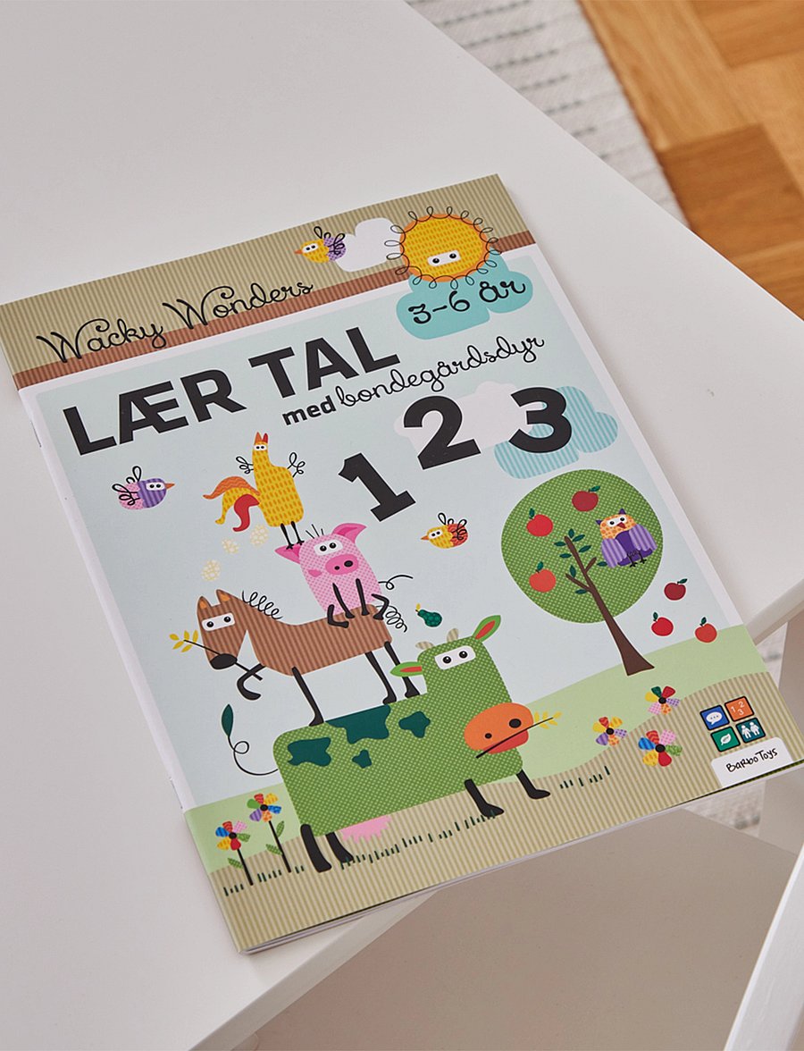 Barbo Toys - Aktivitetsbog Lær Tal med Wacky Wonders Bondegårdsdyr - 123 (DK) - pädagogische bücher - multiple color - 4