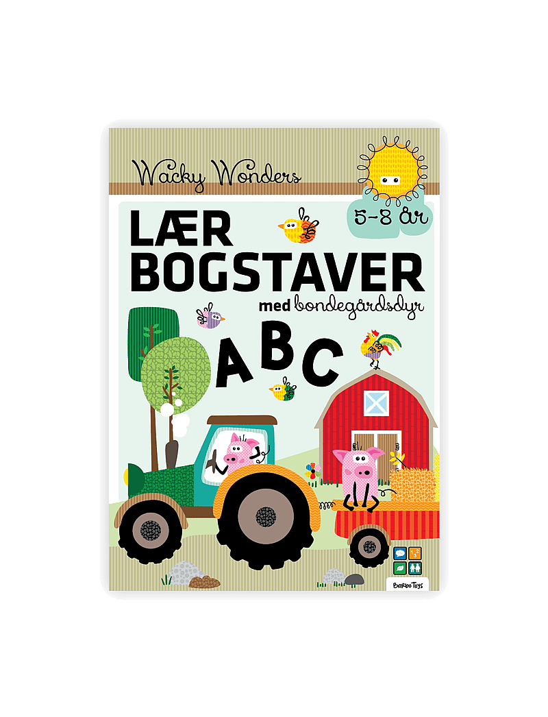Barbo Toys - Aktivitetsbog Lær Bogstaver med Wacky Wonders Bondegårdsdyr (DK) - värvimis- & käsitööraamatud - multiple color - 1