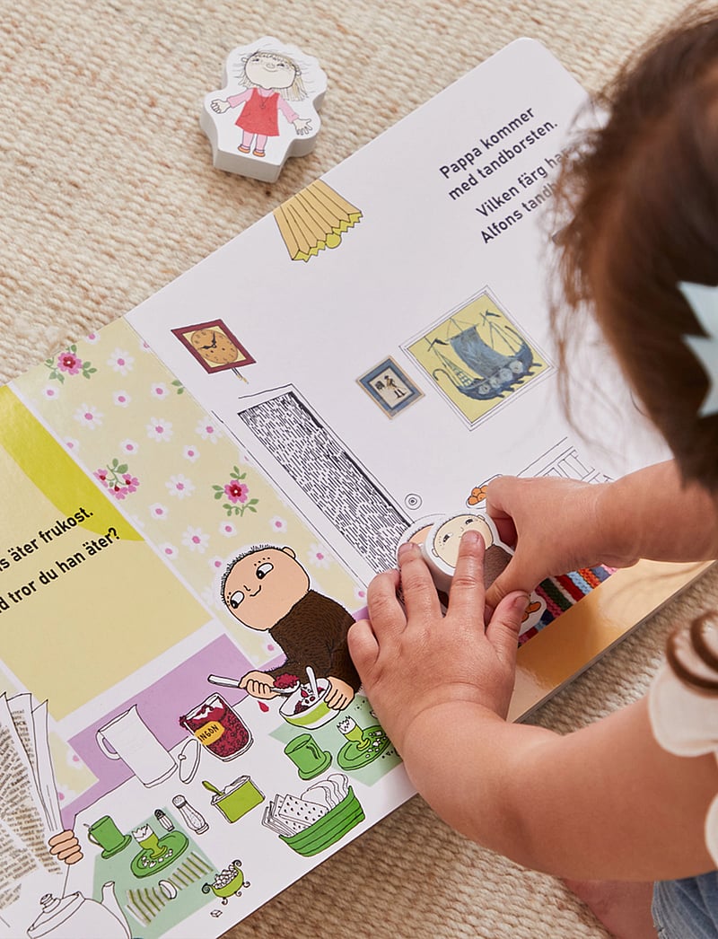 Barbo Toys - Alfons Åberg - Book with 4 wooden figures - (SE) - Läs och Lek - geschenke unter chf 50 - 1016 - 3