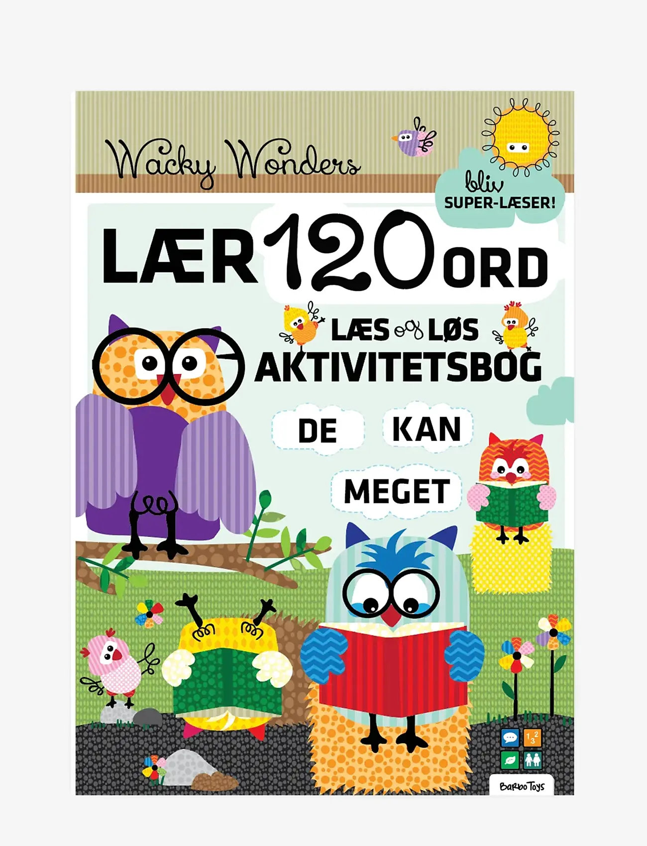 Barbo Toys - Wacky Wonders 120 ord Aktivitetsbog - Læs og Løs (DK) - pedagogiska barnböcker - multiple color - 1