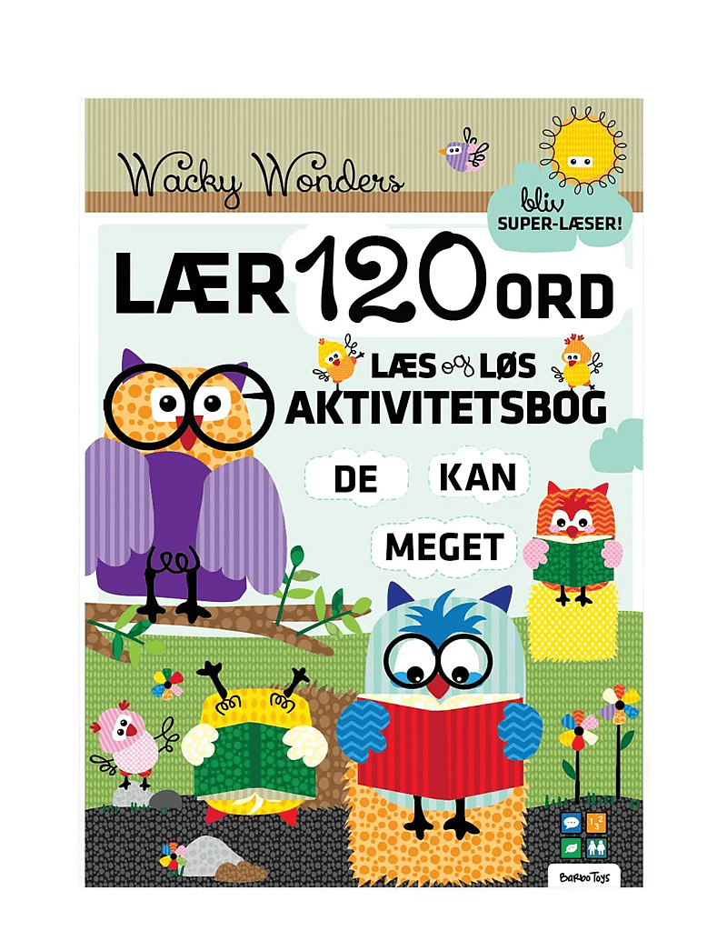 Barbo Toys - Wacky Wonders 120 ord Aktivitetsbog - Læs og Løs (DK) - multiple color - 0