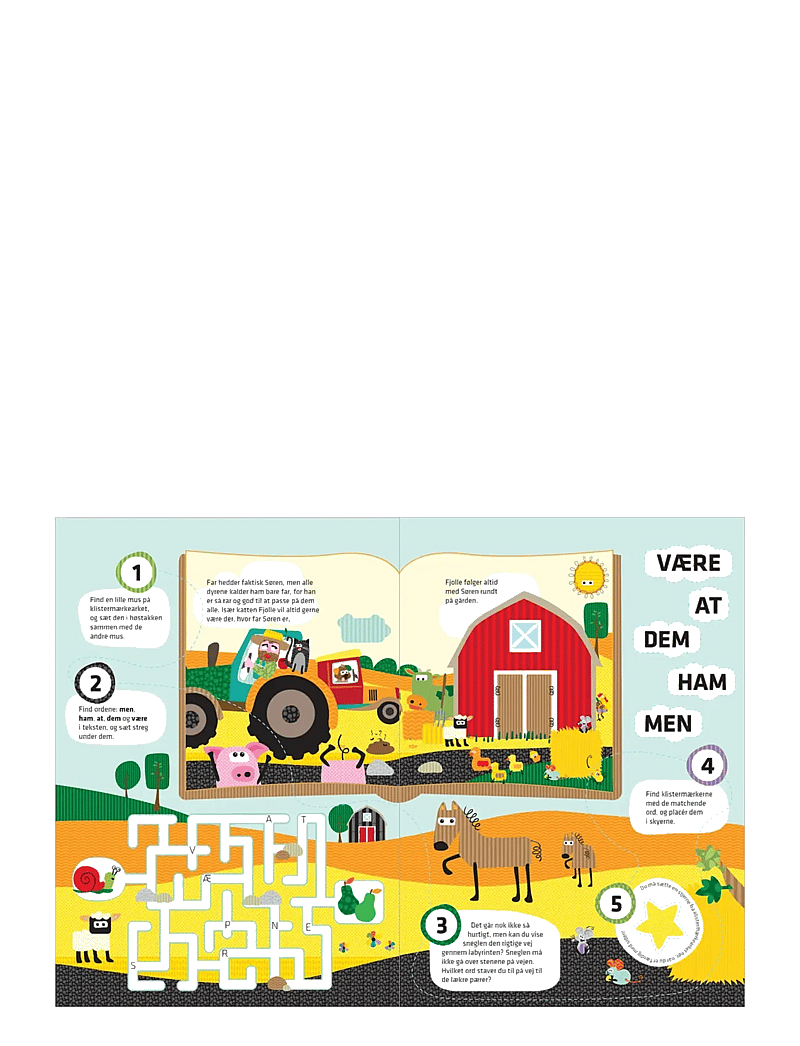 Barbo Toys - Wacky Wonders 120 ord Aktivitetsbog - Læs og Løs (DK) - harivad raamatud - multiple color - 3