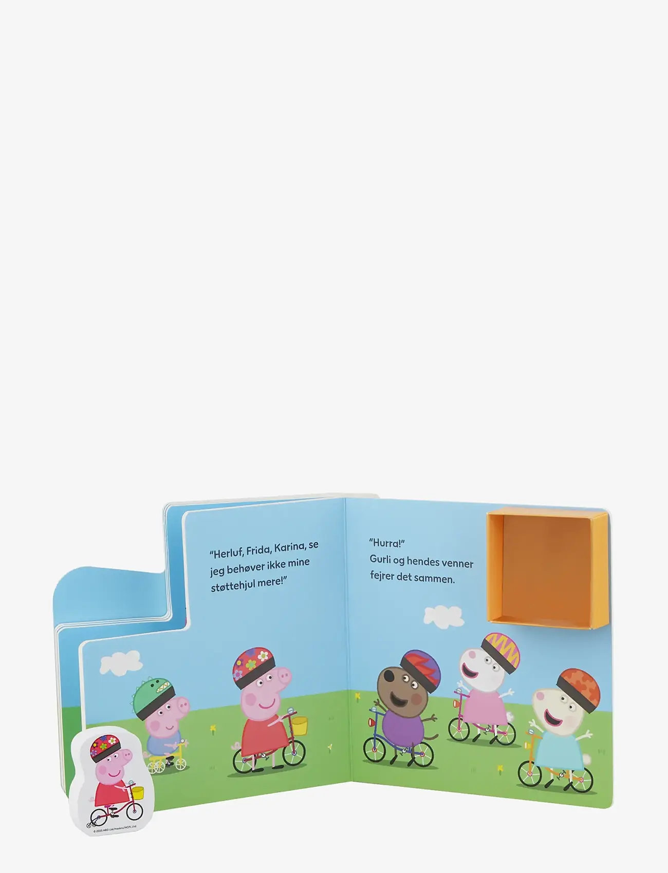 Põrsas Peppa - Gurli Gris Bog 1 Figure - På Cykeltur (DK) - beebiraamatud - 1016 - 2