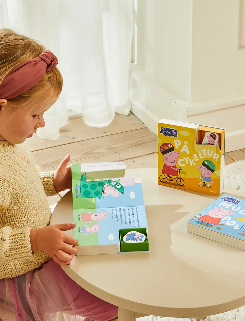 Peppa Wutz - Gurli Gris Bog 1 Figure - På Cykeltur (DK) - baby-bücher - 1016 - 0