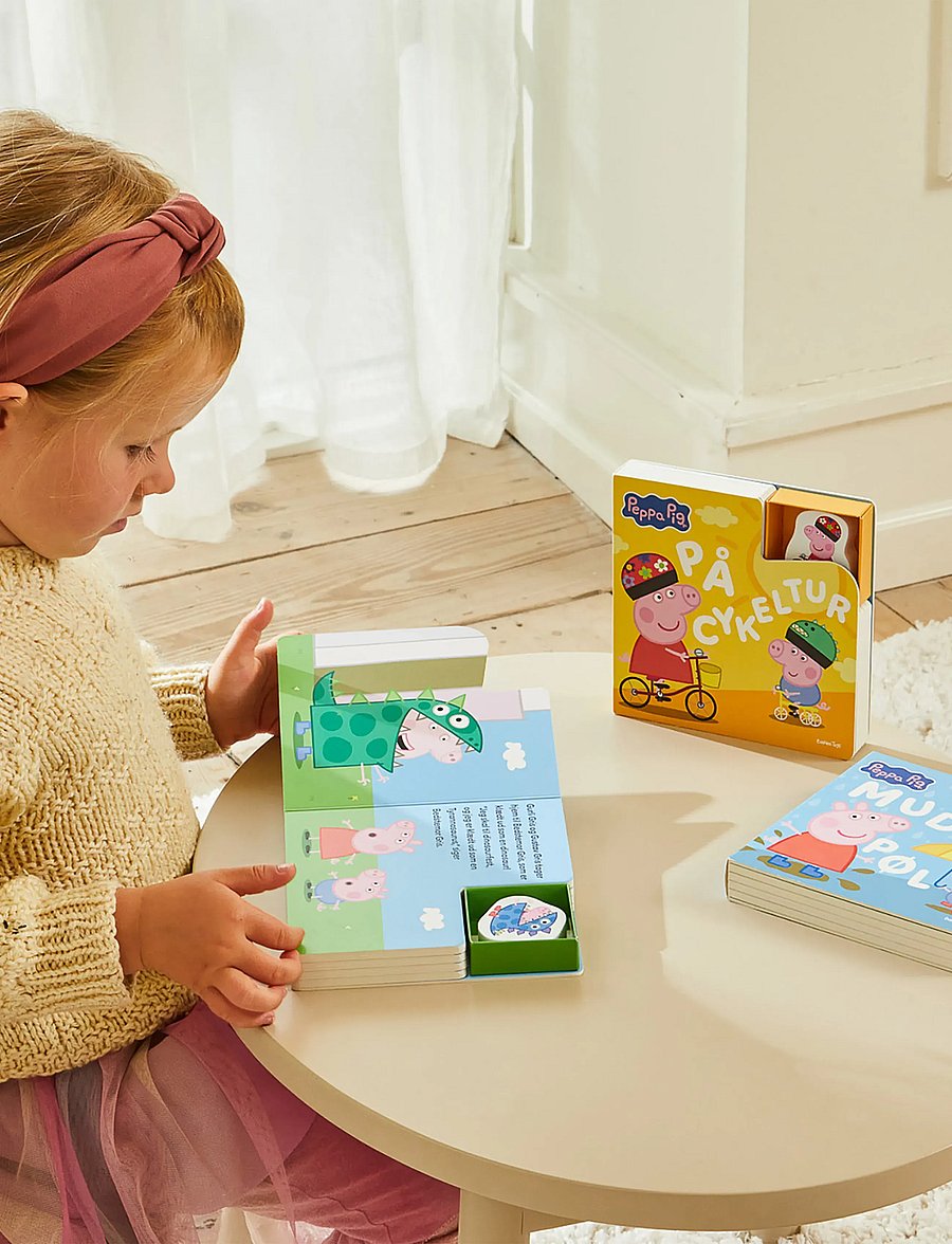 Peppa Pig - Gurli Gris Bog 1 Figure - På Cykeltur (DK) - livres pour enfants - 1016 - 0