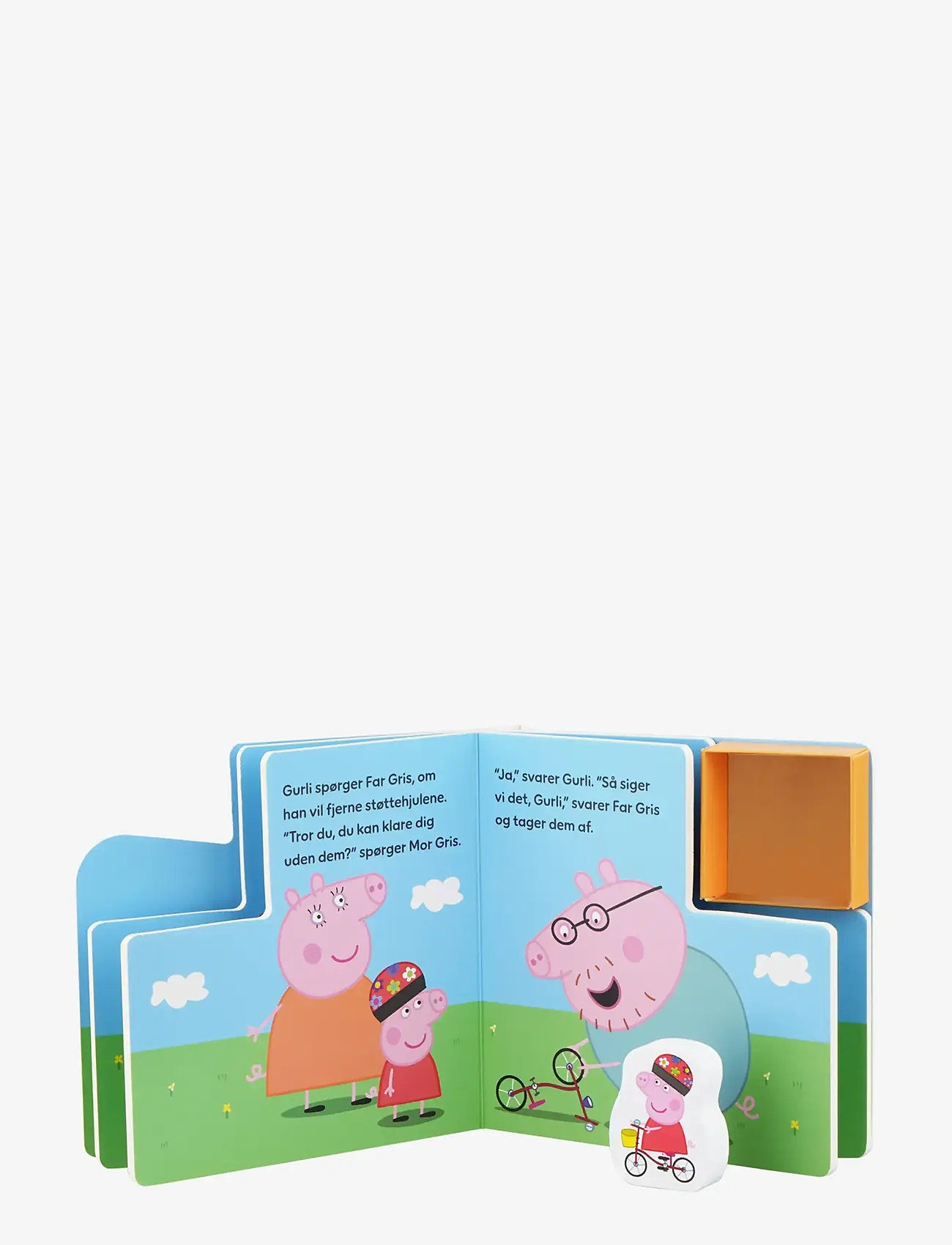 Põrsas Peppa - Gurli Gris Bog 1 Figure - På Cykeltur (DK) - beebiraamatud - 1016 - 4