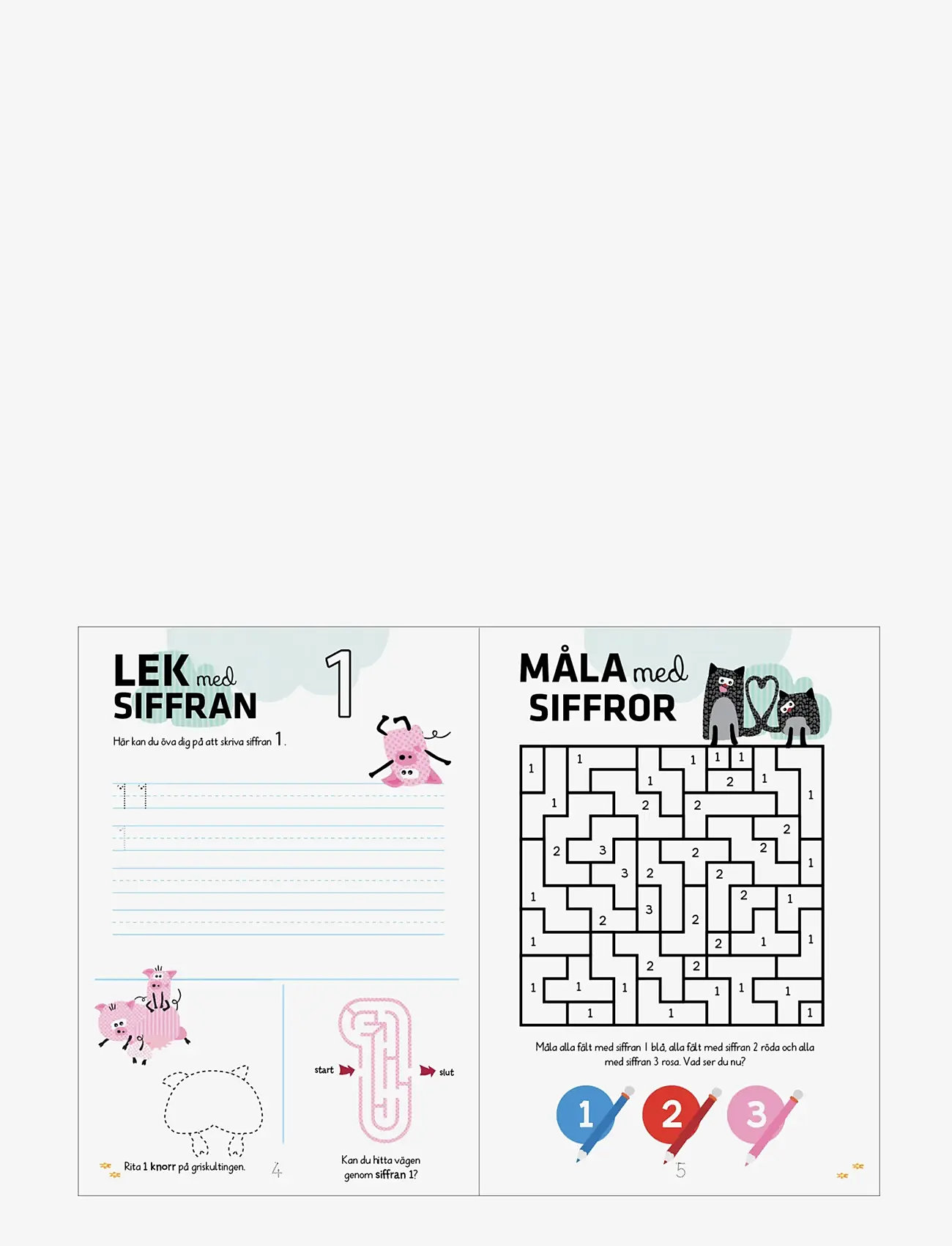 Barbo Toys - Wacky Wonders Pysselbok - Bondgårdens Djur - Lär dig siffror 123 (SE) - książki edukacyjne - multiple color - 1