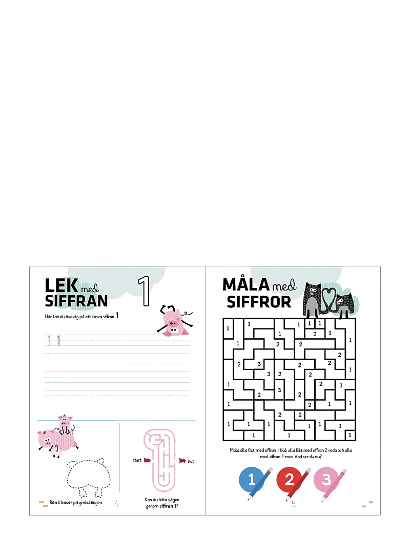 Barbo Toys - Wacky Wonders Pysselbok - Bondgårdens Djur - Lär dig siffror 123 (SE) - książki edukacyjne - multiple color - 1