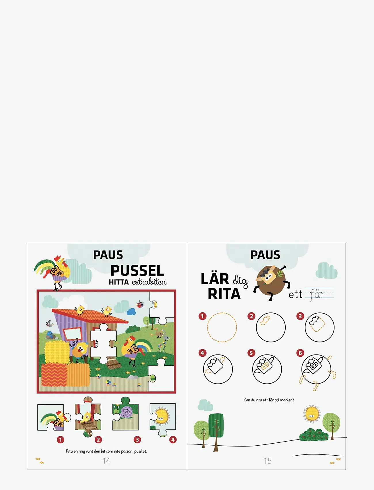 Barbo Toys - Wacky Wonders Pysselbok - Bondgårdens Djur - Lär dig siffror 123 (SE) - książki edukacyjne - multiple color - 2