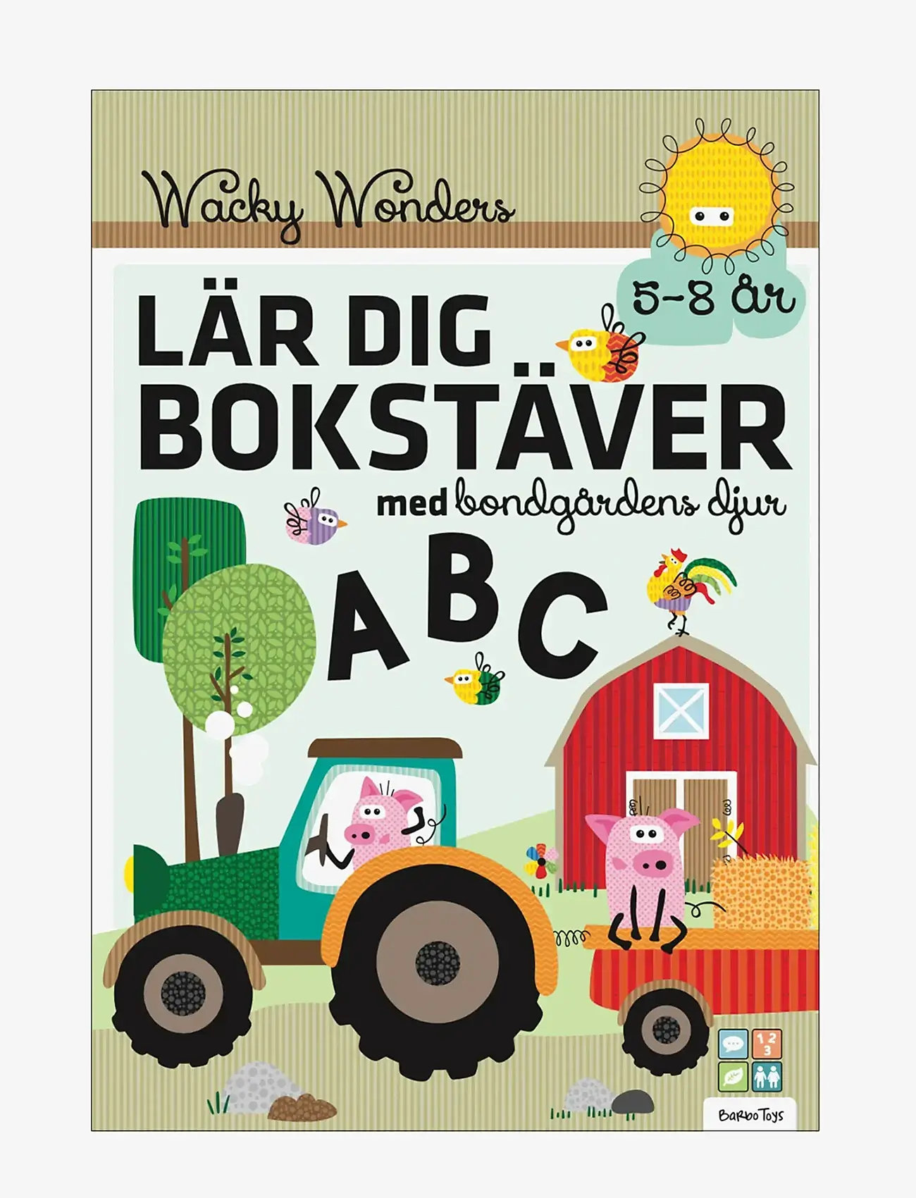Barbo Toys - Wacky Wonders Pysselbok - Bondgårdens Djur - Lär dig bokstäver ABC (SE) - educatieve boeken - multiple color - 0
